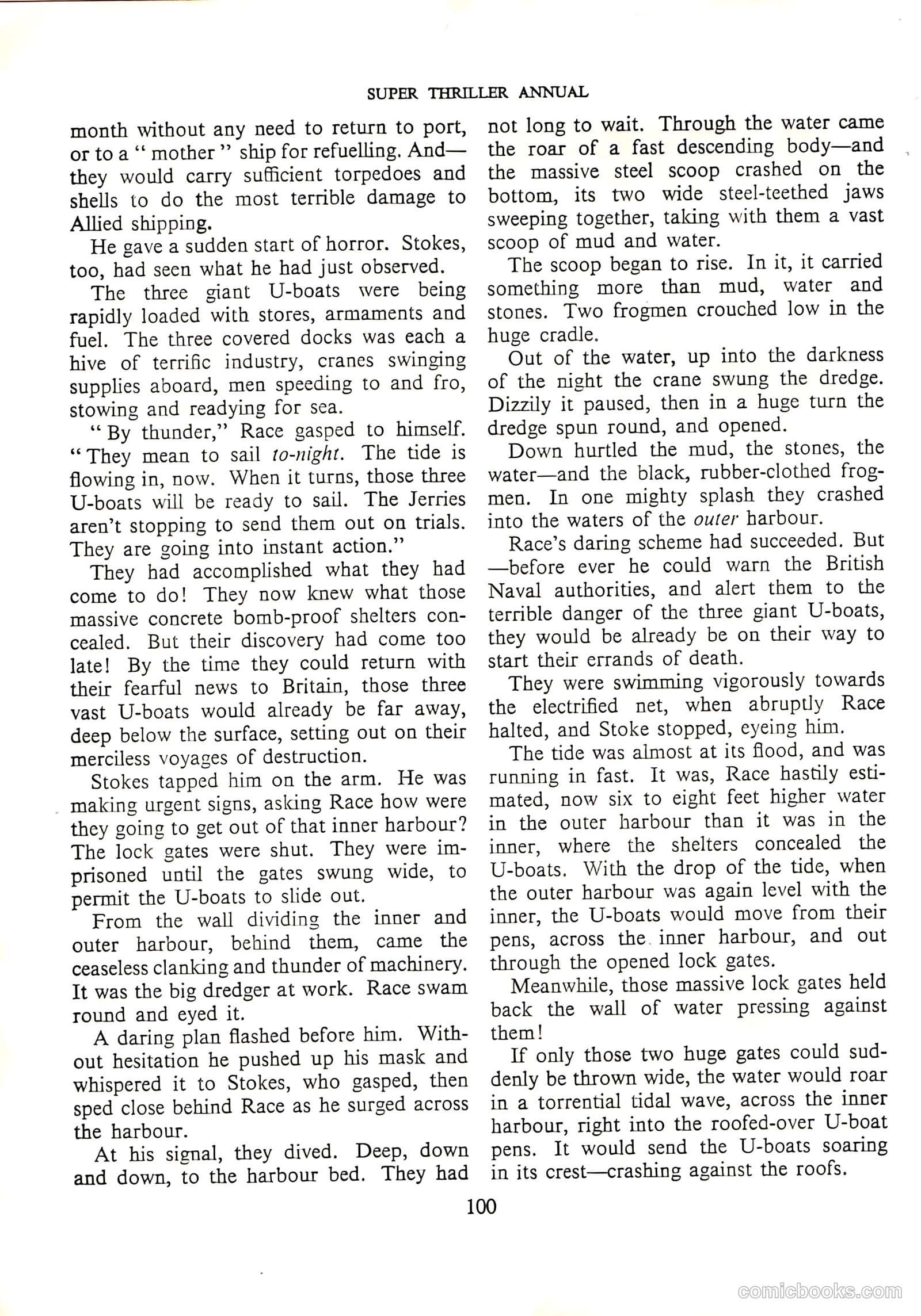Super Thriller Annual #1957 — page 100 of 128