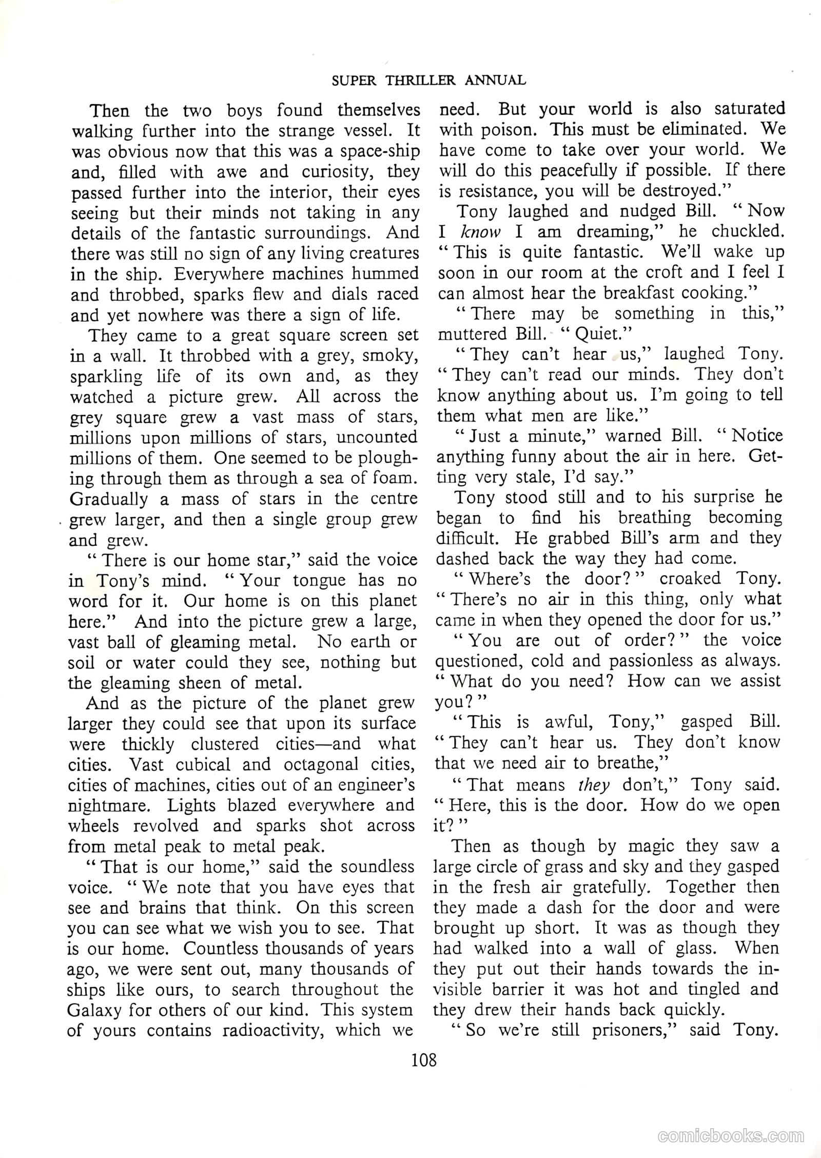 Super Thriller Annual #1957 — page 108 of 128