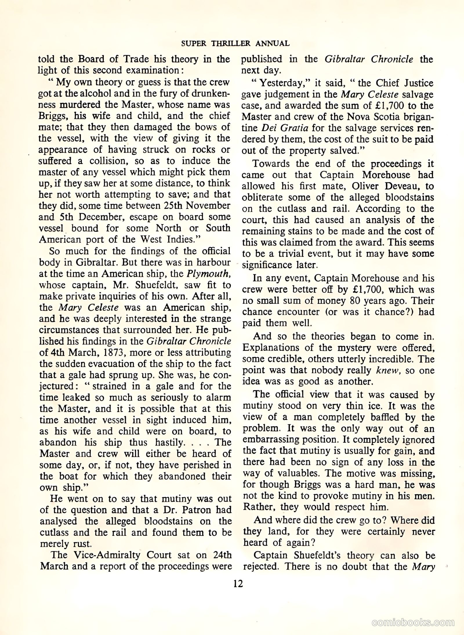 Super Thriller Annual #1958 — page 12 of 128