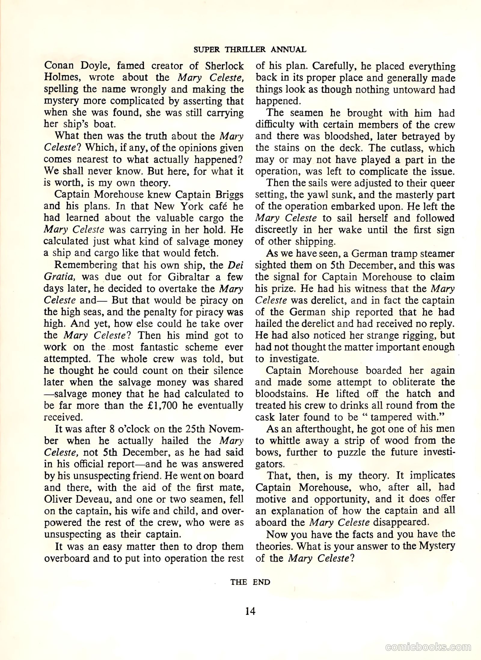 Super Thriller Annual #1958 — page 14 of 128