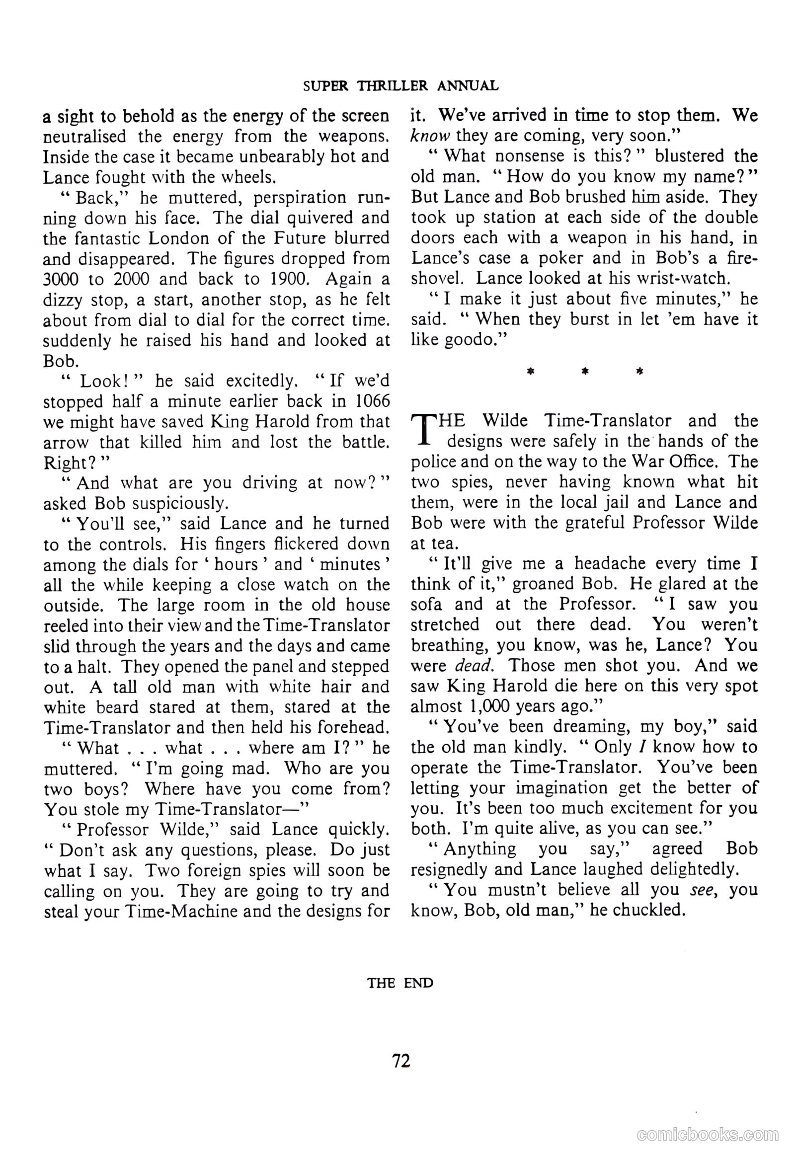 Super Thriller Annual #1958 — page 72 of 128