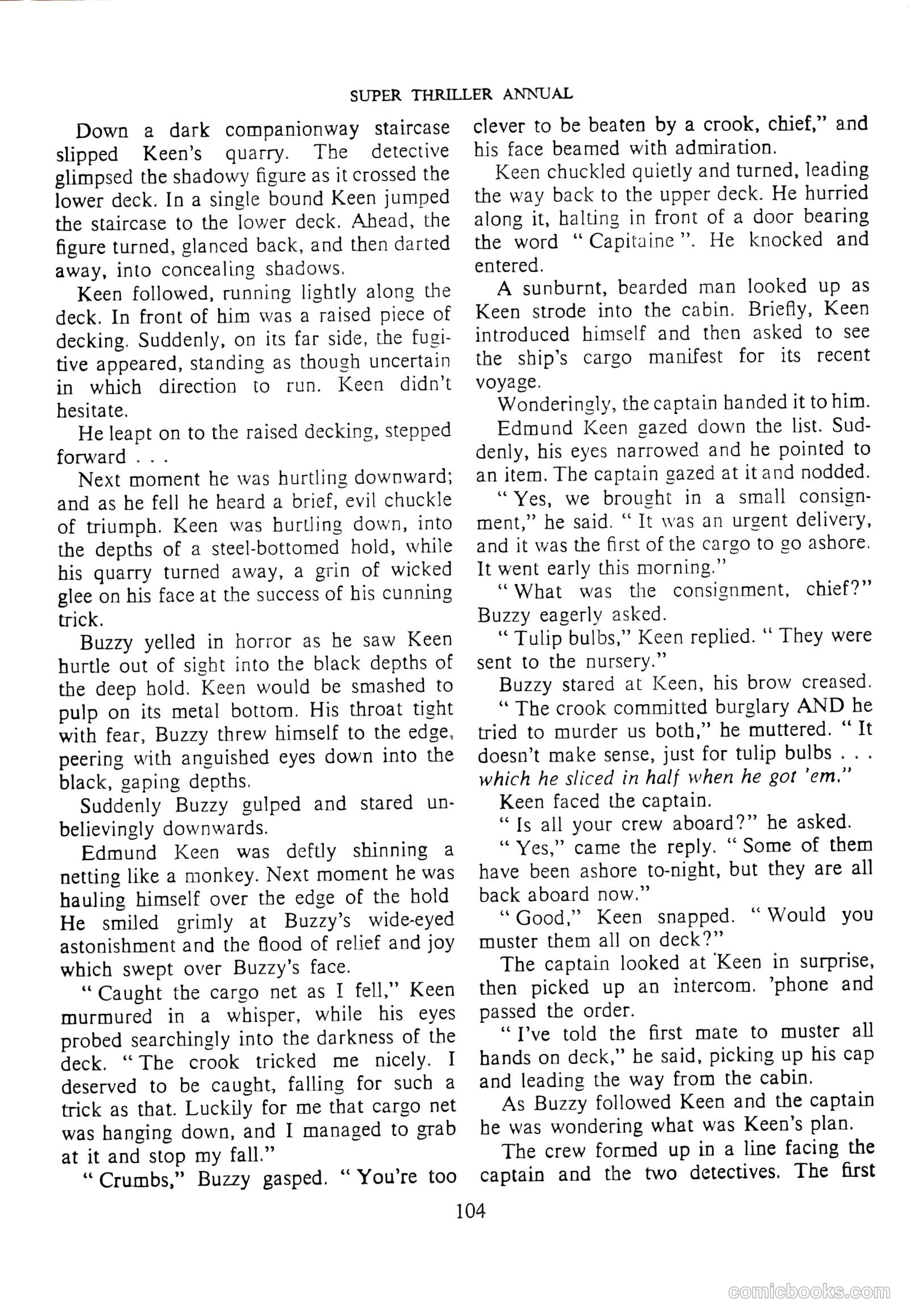 Super Thriller Annual #1958 — page 104 of 128