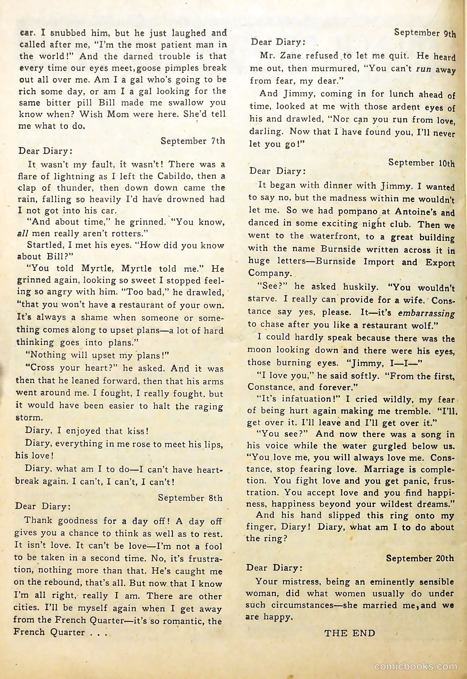 Sweetheart Diary #1 — page 24 of 36