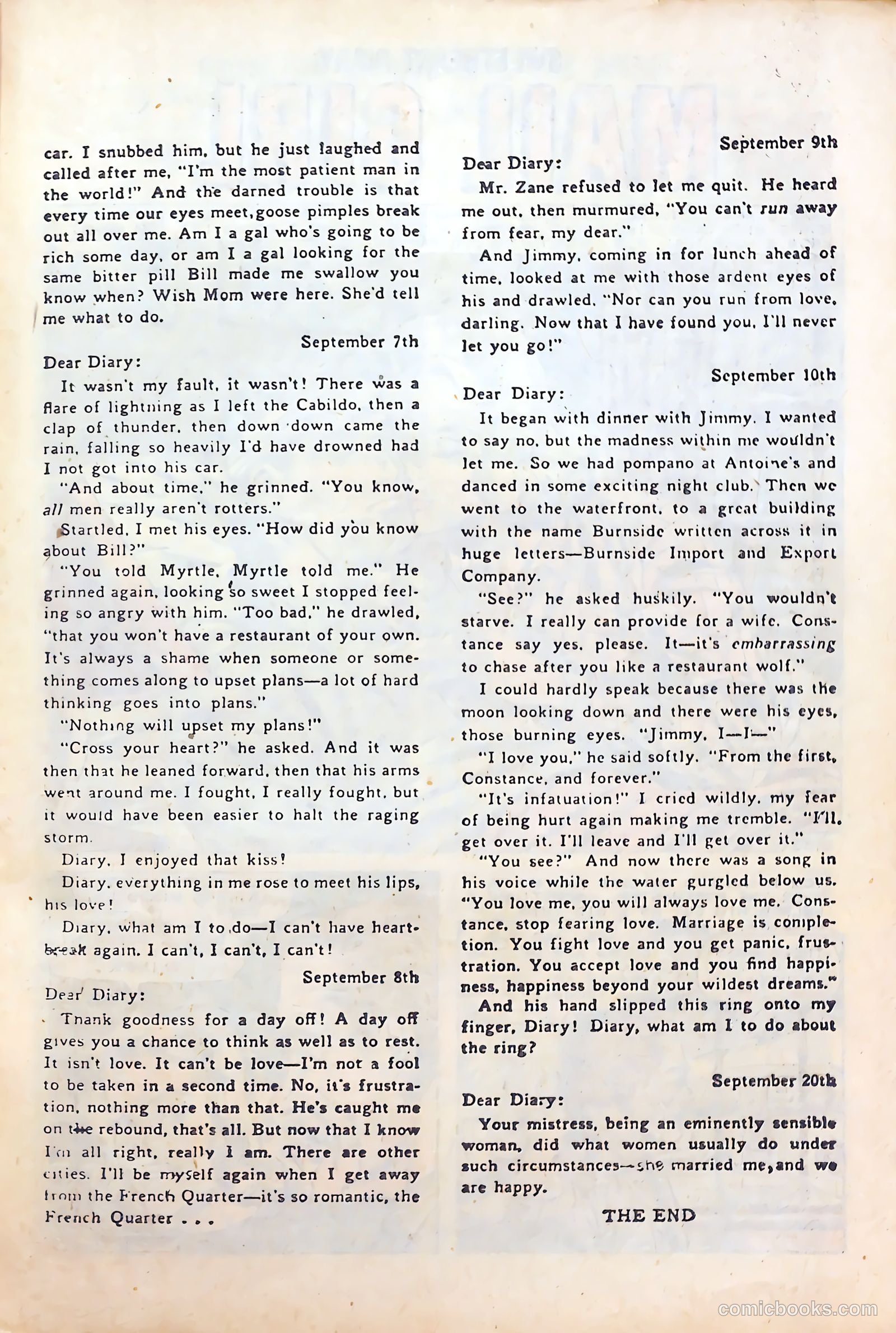 Sweetheart Diary #49 — page 27 of 36