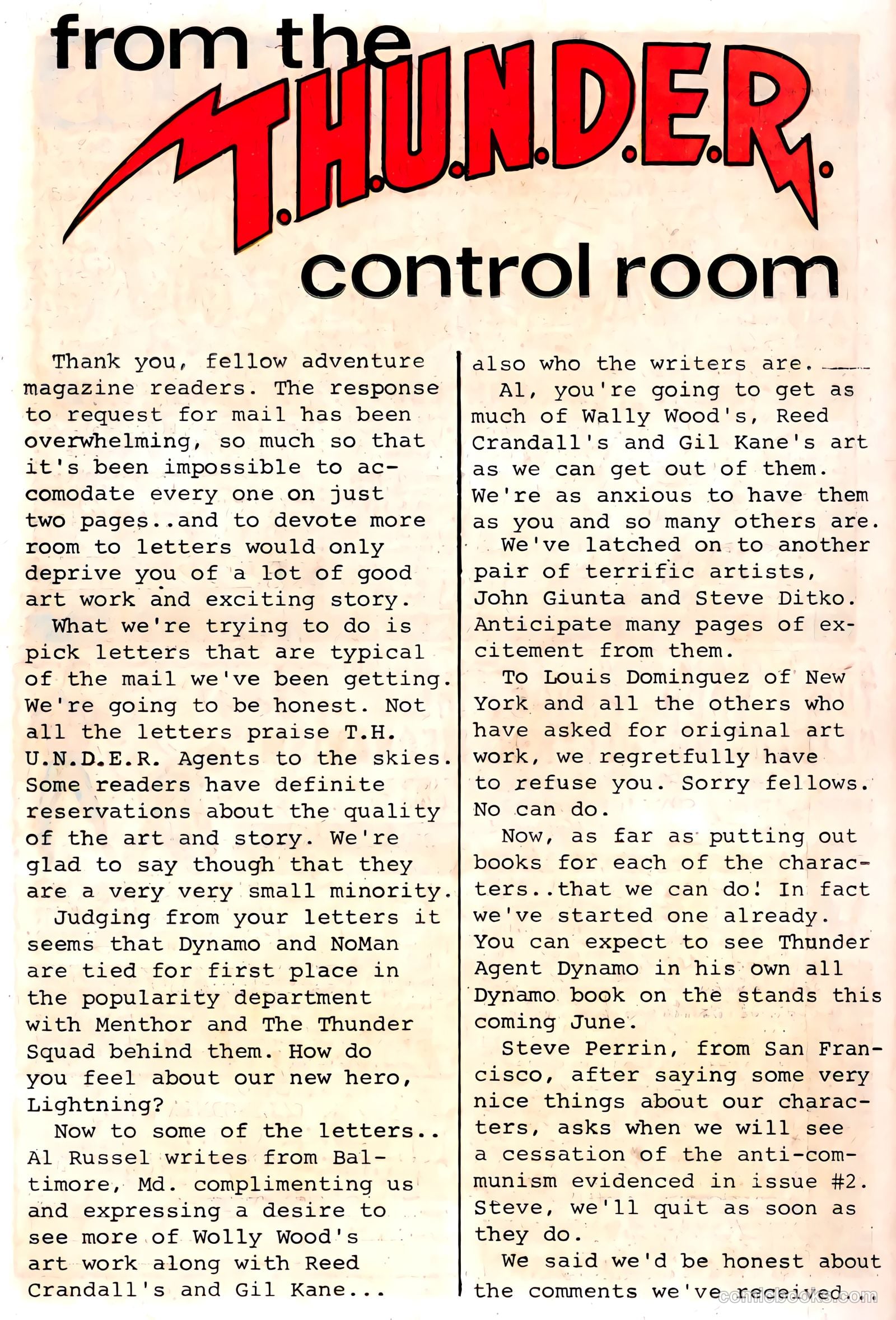 T.H.U.N.D.E.R. Agents #5 — page 50 of 68