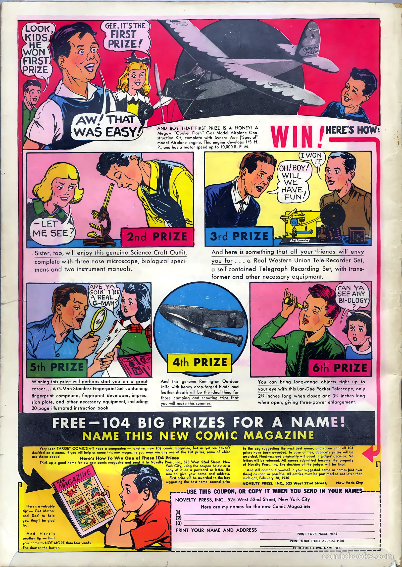 Target Comics #1 — page 68 of 69