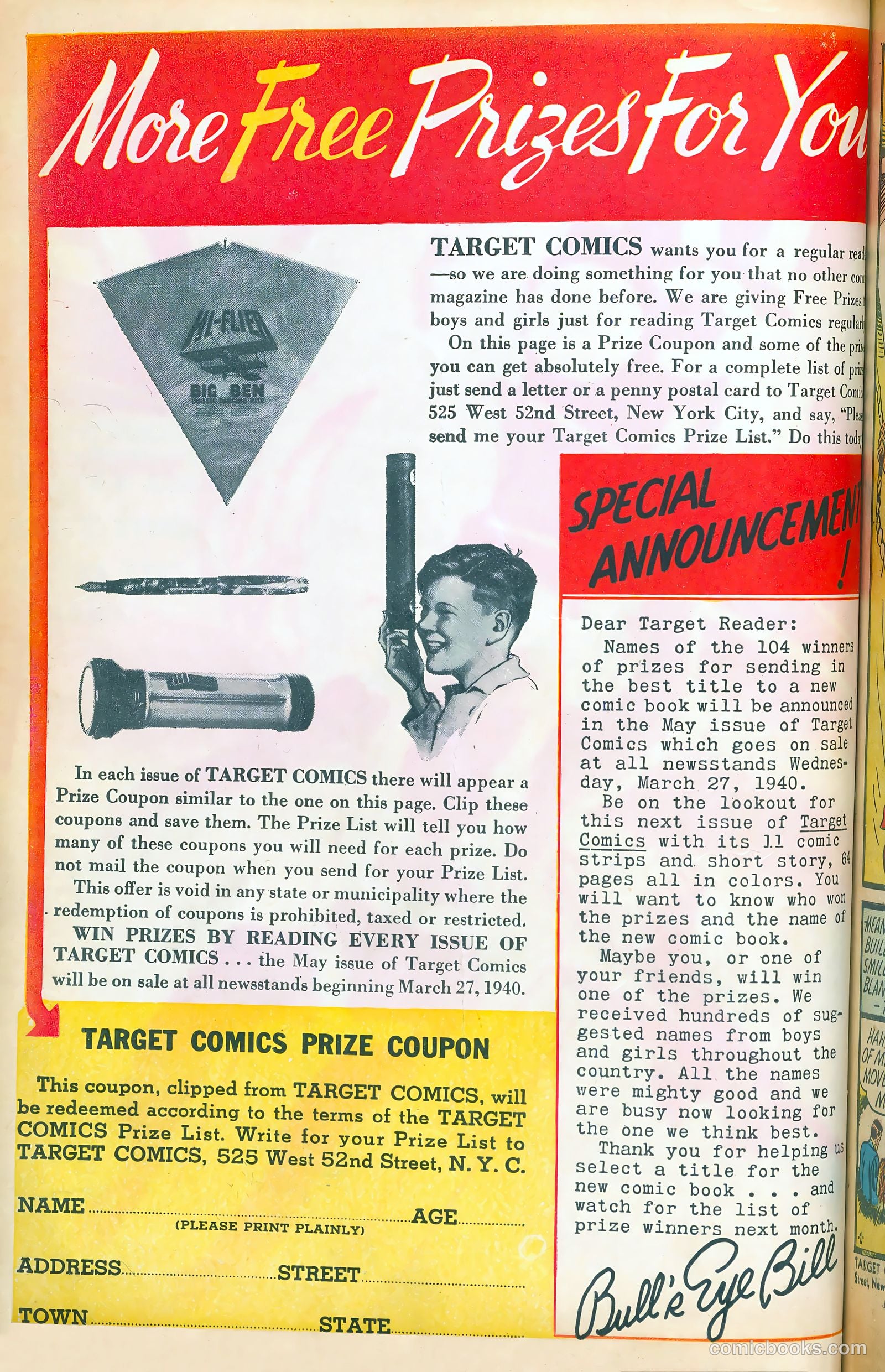 Target Comics #3 — page 2 of 70