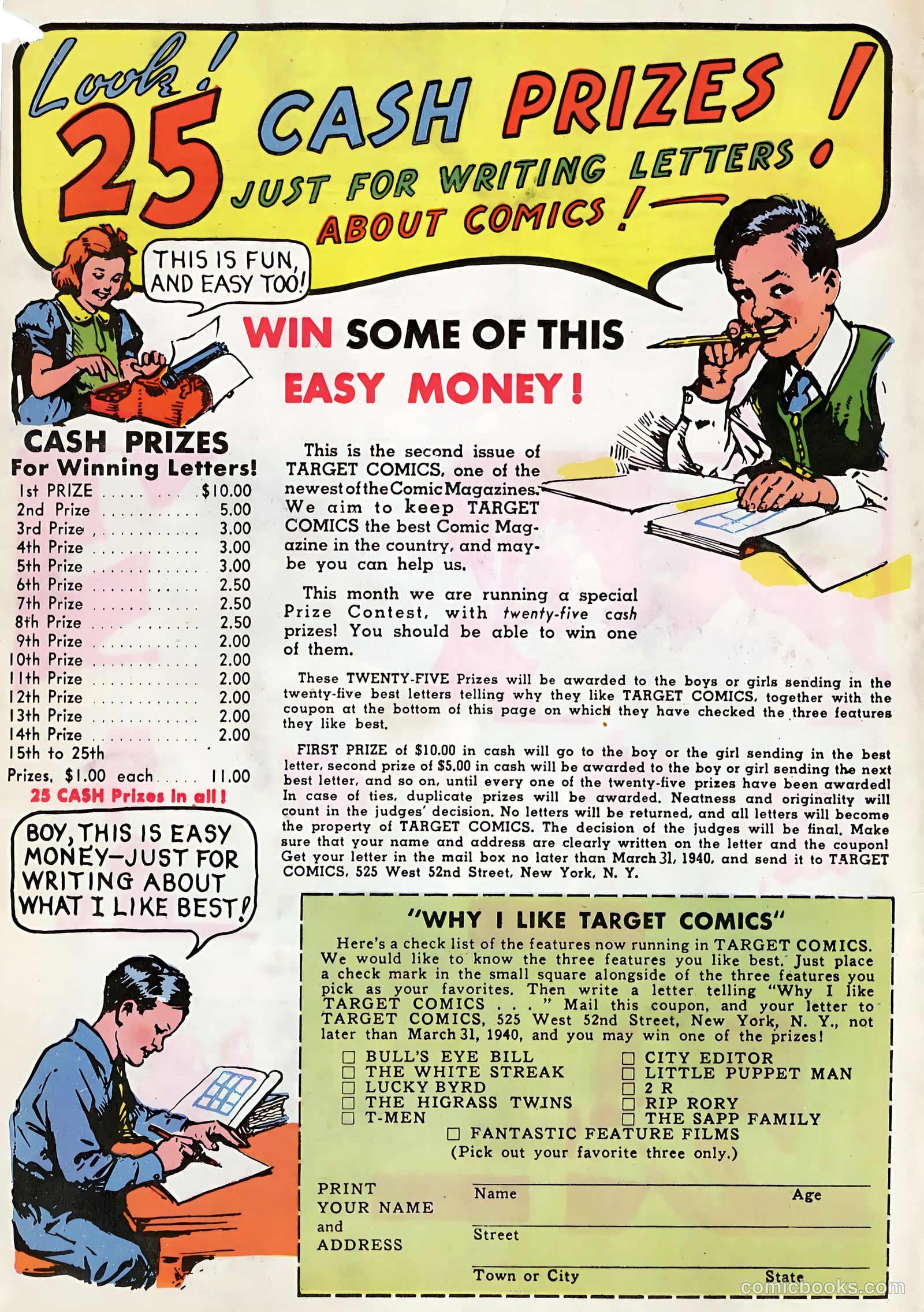 Target Comics #3 — page 69 of 70