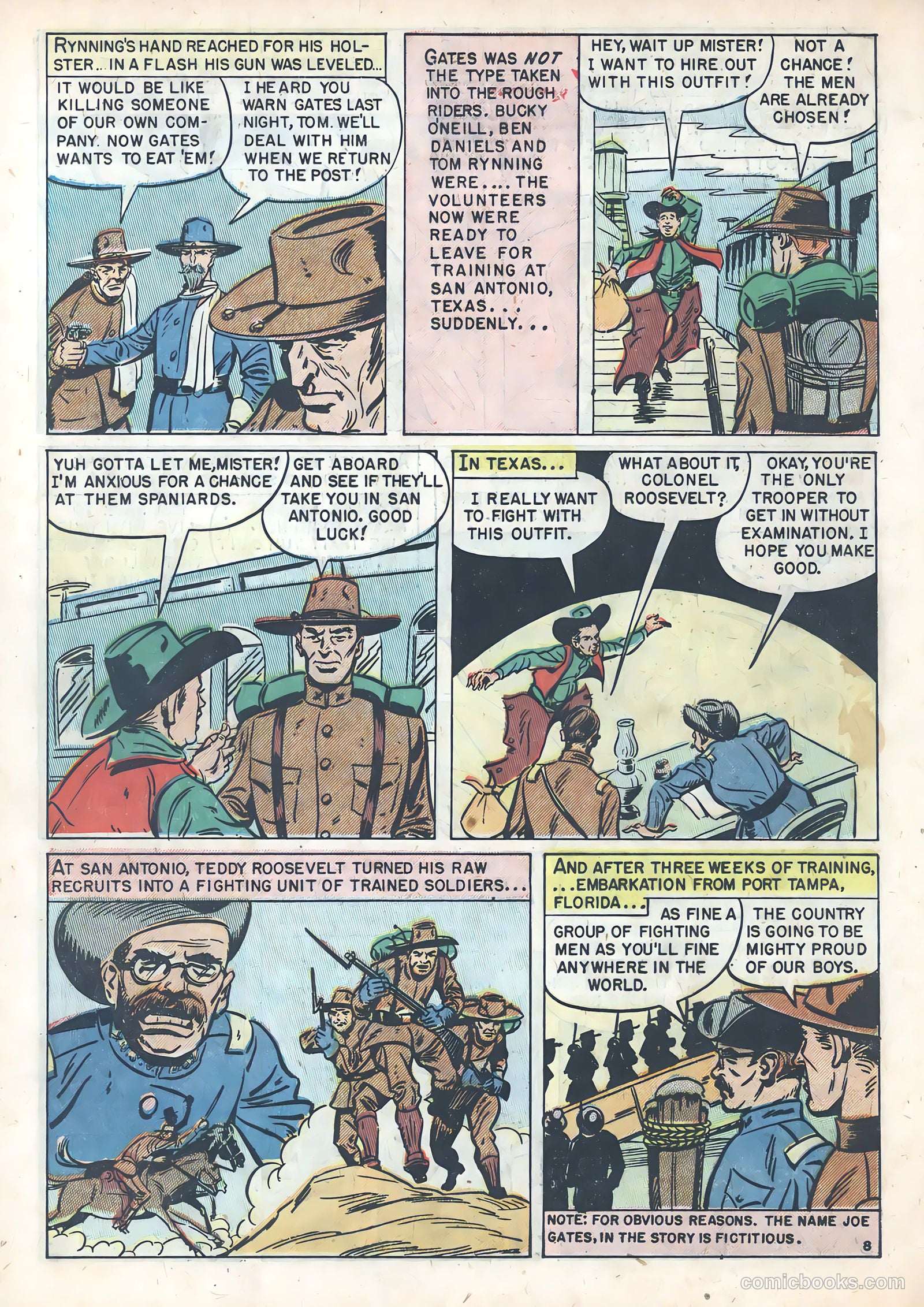 Teddy Roosevelt and His Rough Riders #1 — page 18 of 36
