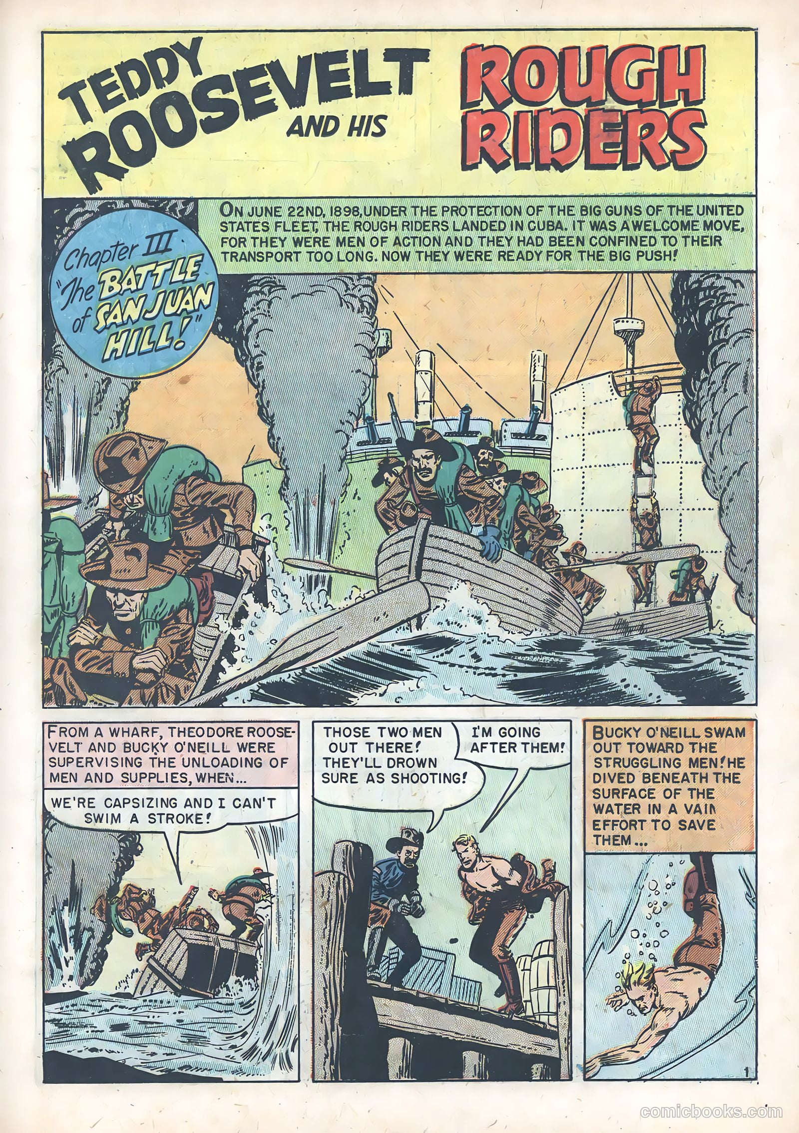 Teddy Roosevelt and His Rough Riders #1 — page 19 of 36