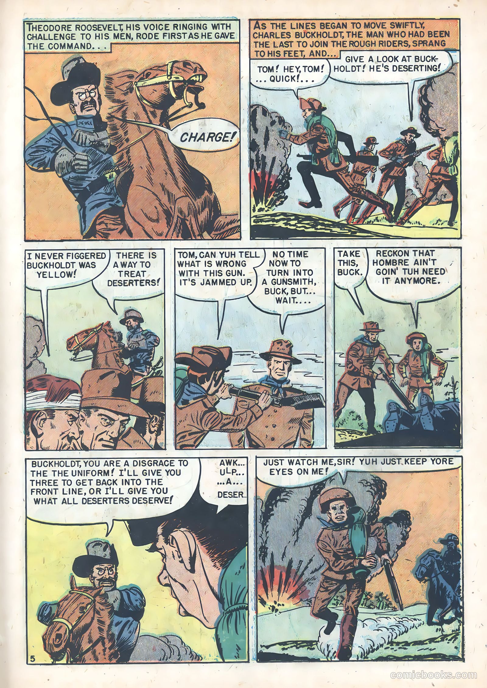 Teddy Roosevelt and His Rough Riders #1 — page 23 of 36