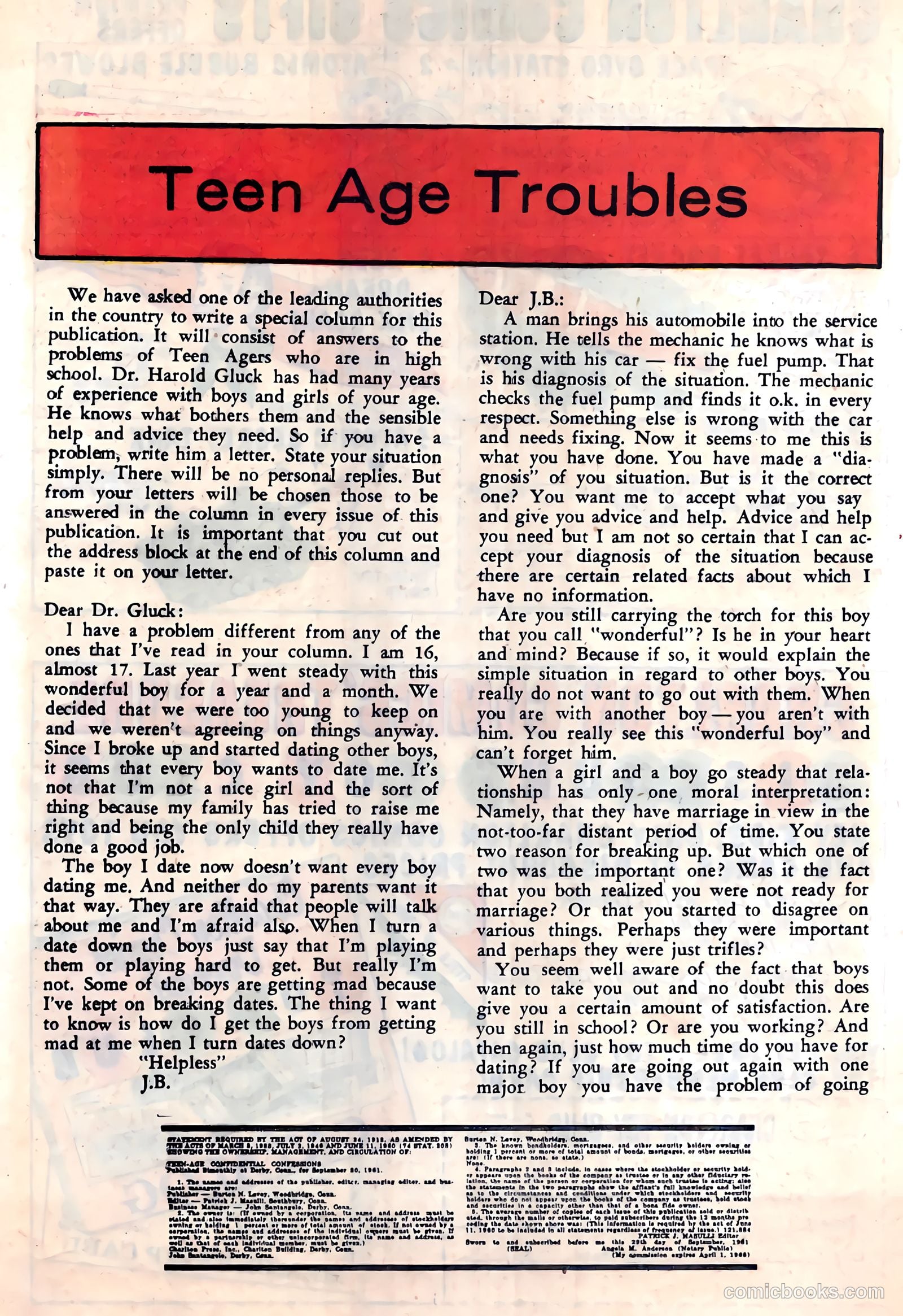 Teen-Age Confidential Confessions #12 — page 20 of 36