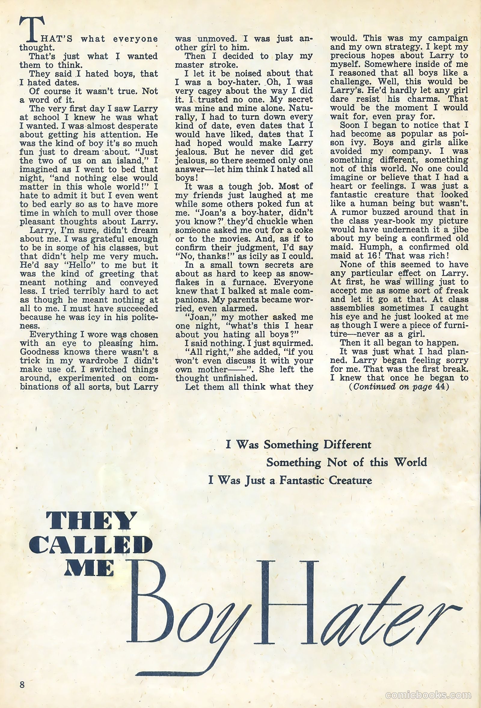 Teen-Age Diary Secrets #4 — page 8 of 53