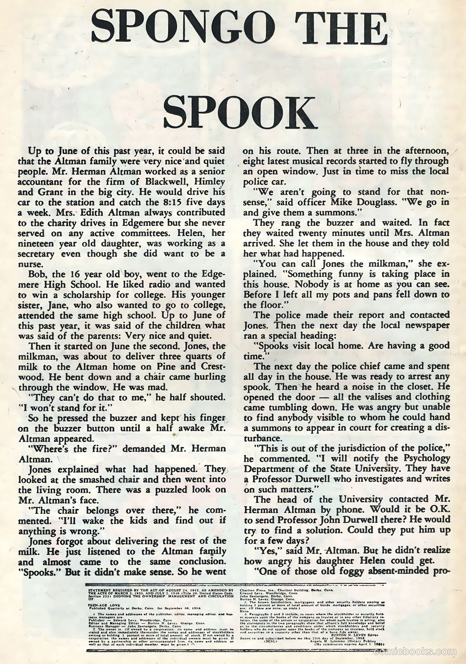 Teen-Age Love #9 — page 20 of 36