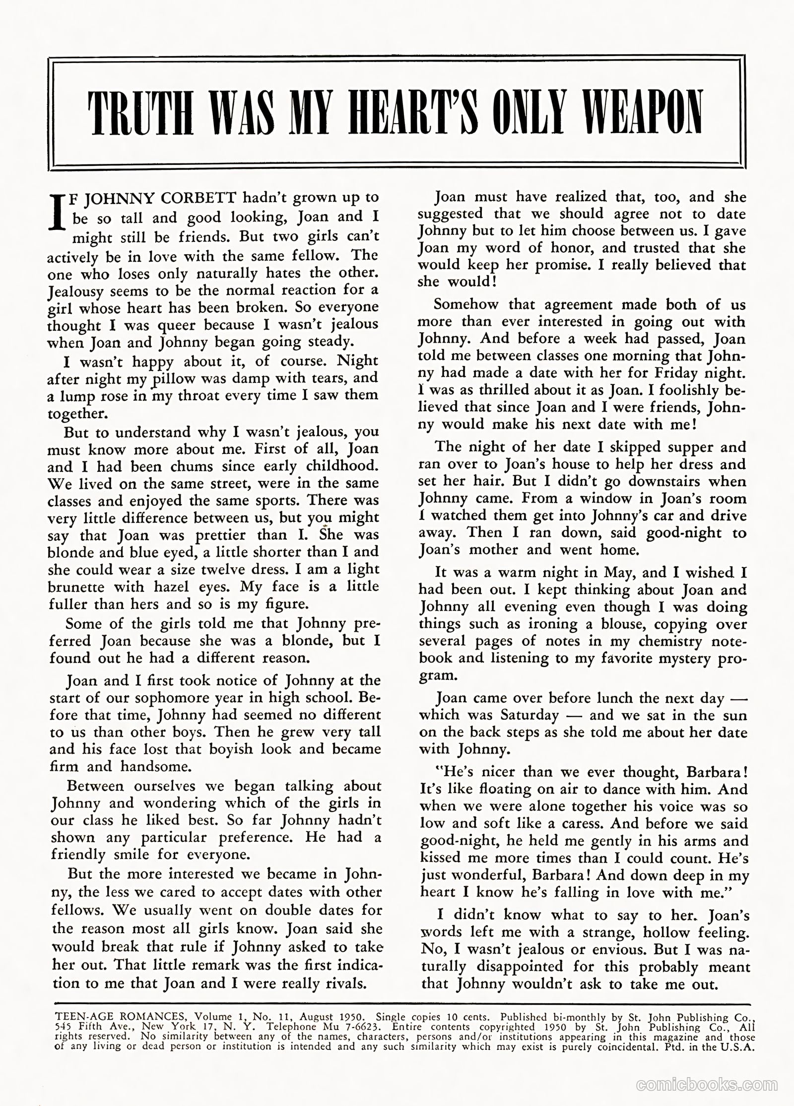 Teen-Age Romances #11 — page 2 of 36