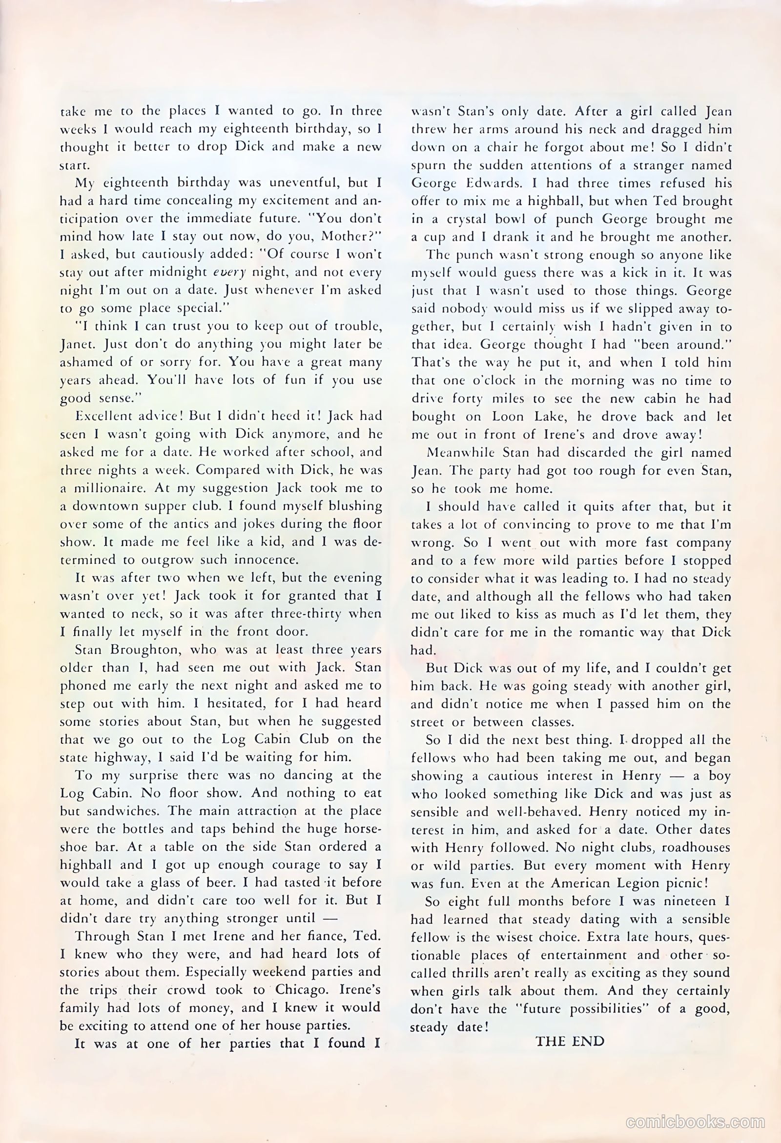Teen-Age Romances #17 — page 35 of 36