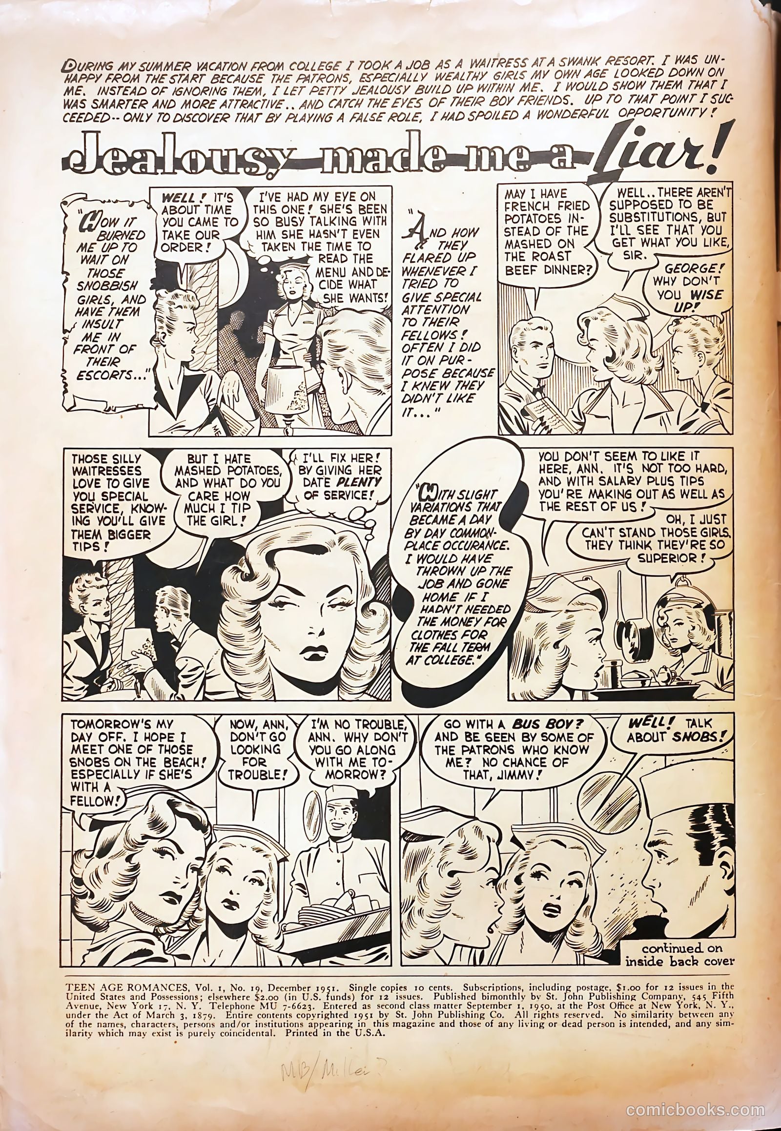 Teen-Age Romances #19 — page 2 of 36