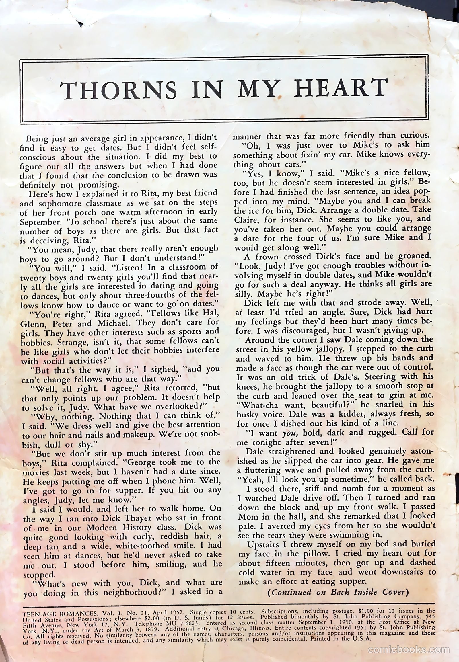 Teen-Age Romances #21 — page 3 of 37