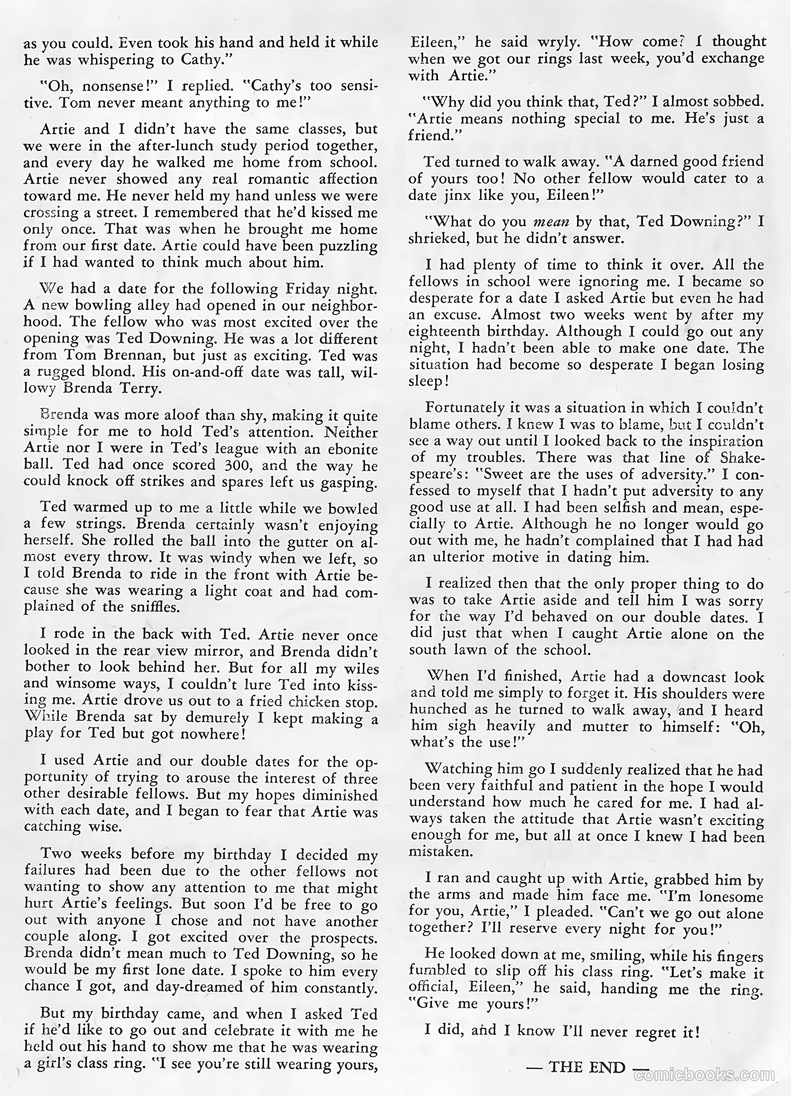 Teen-Age Romances #24 — page 35 of 37