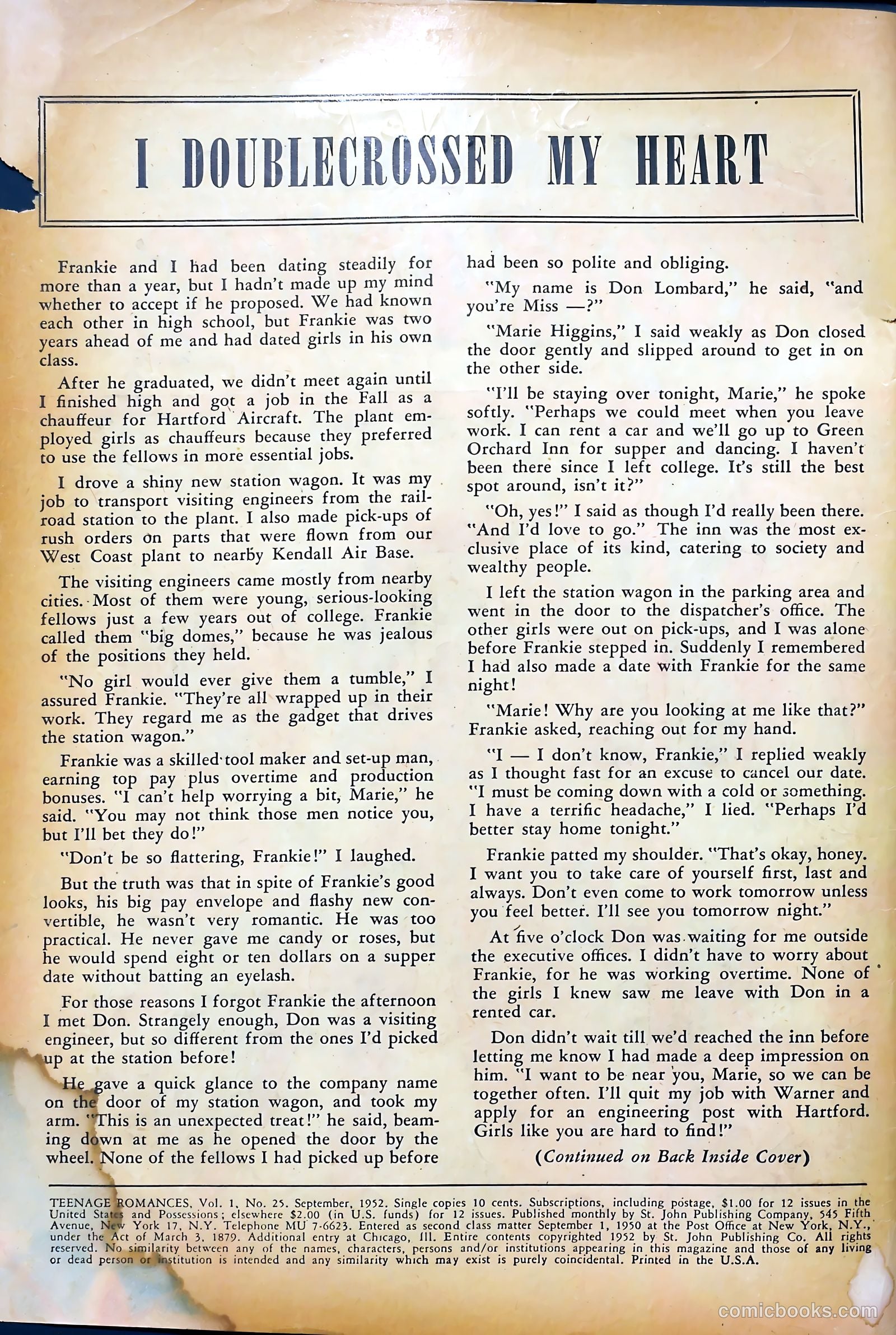 Teen-Age Romances #25 — page 2 of 36