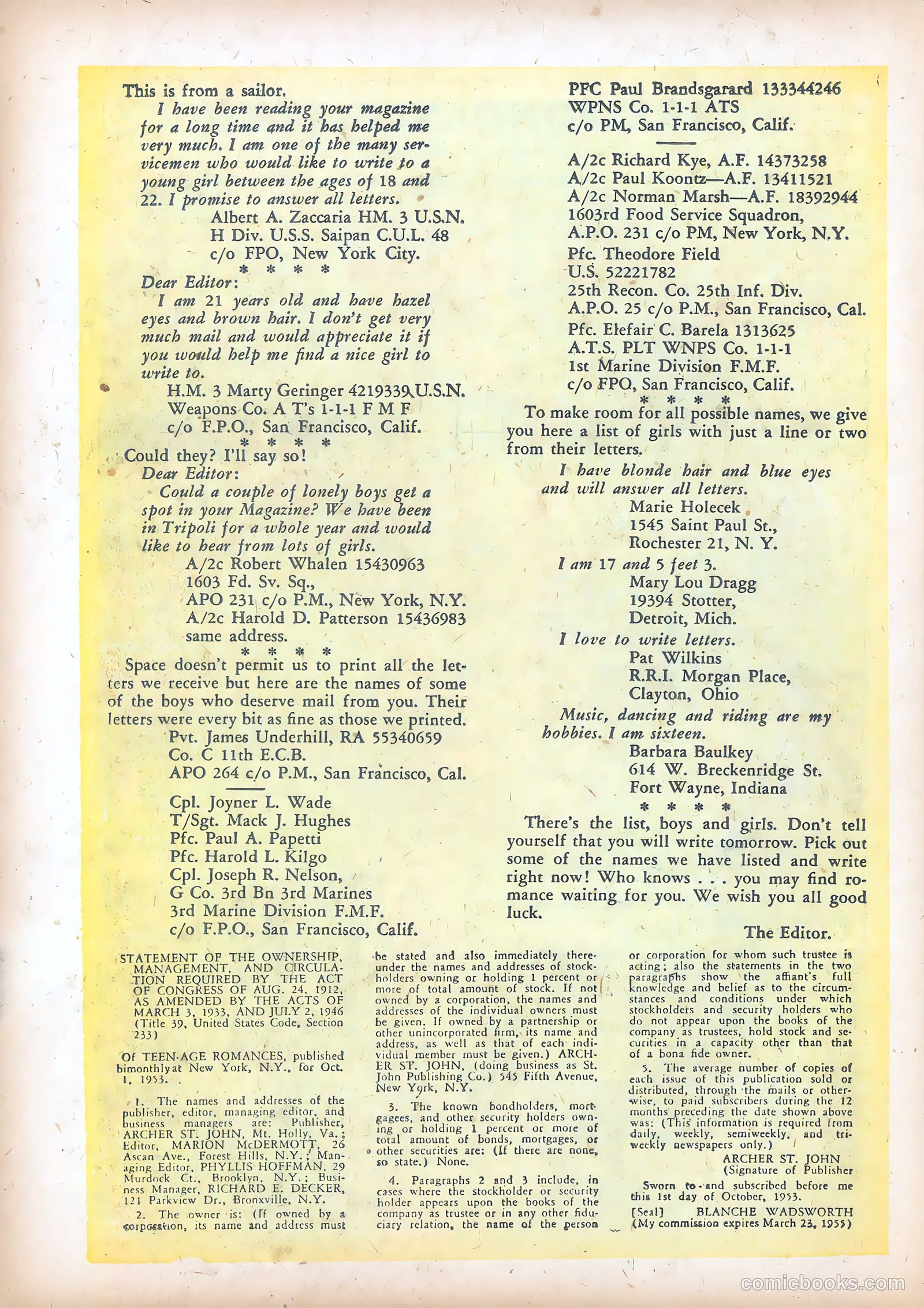 Teen-Age Romances #36 — page 26 of 36