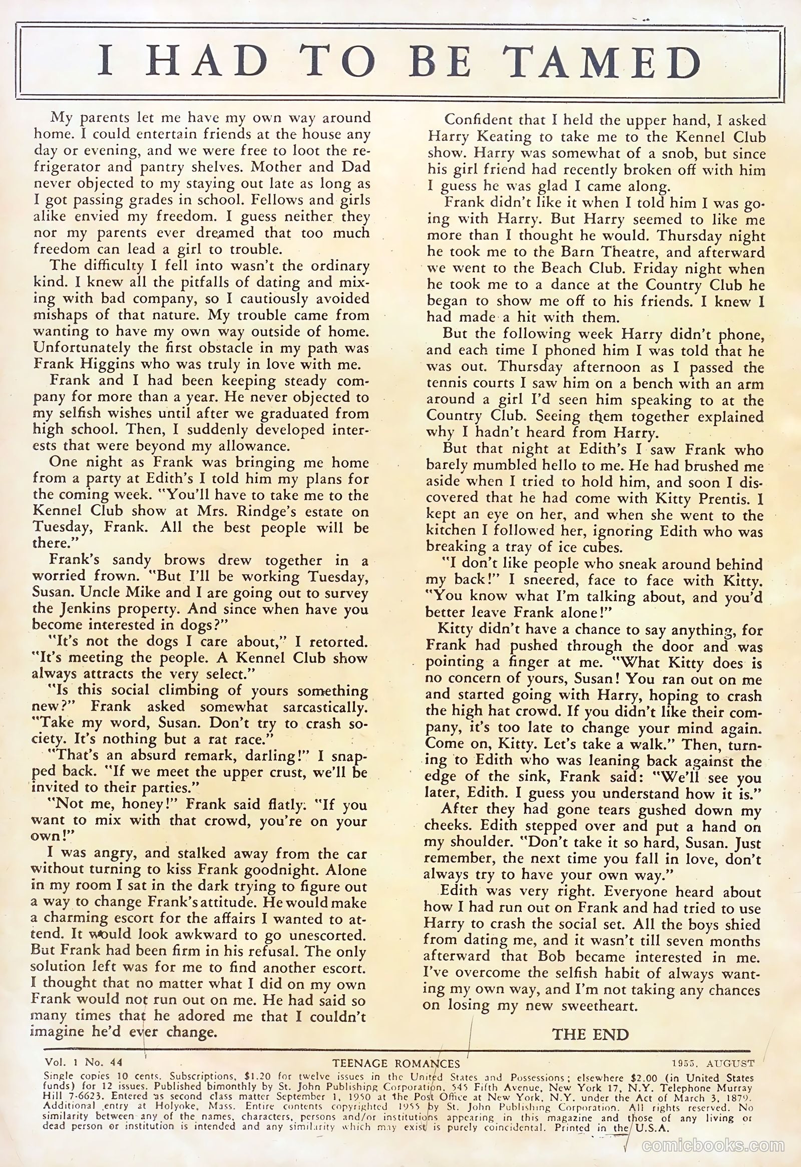Teen-Age Romances #44 — page 2 of 36
