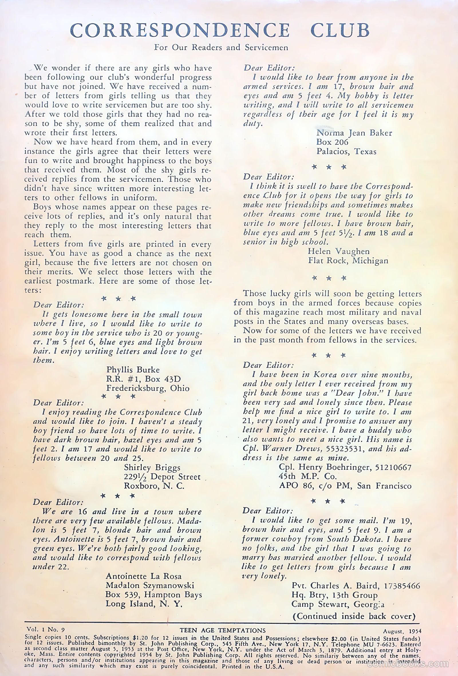 Teen-Age Temptations #9 — page 2 of 36