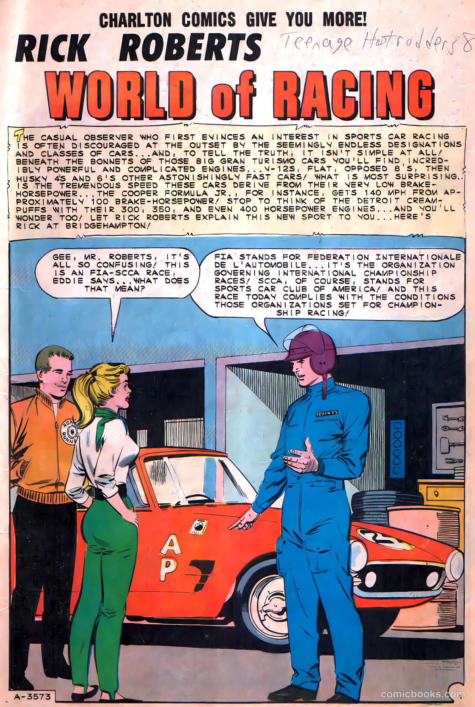 Teenage Hotrodders #8 — page 3 of 36