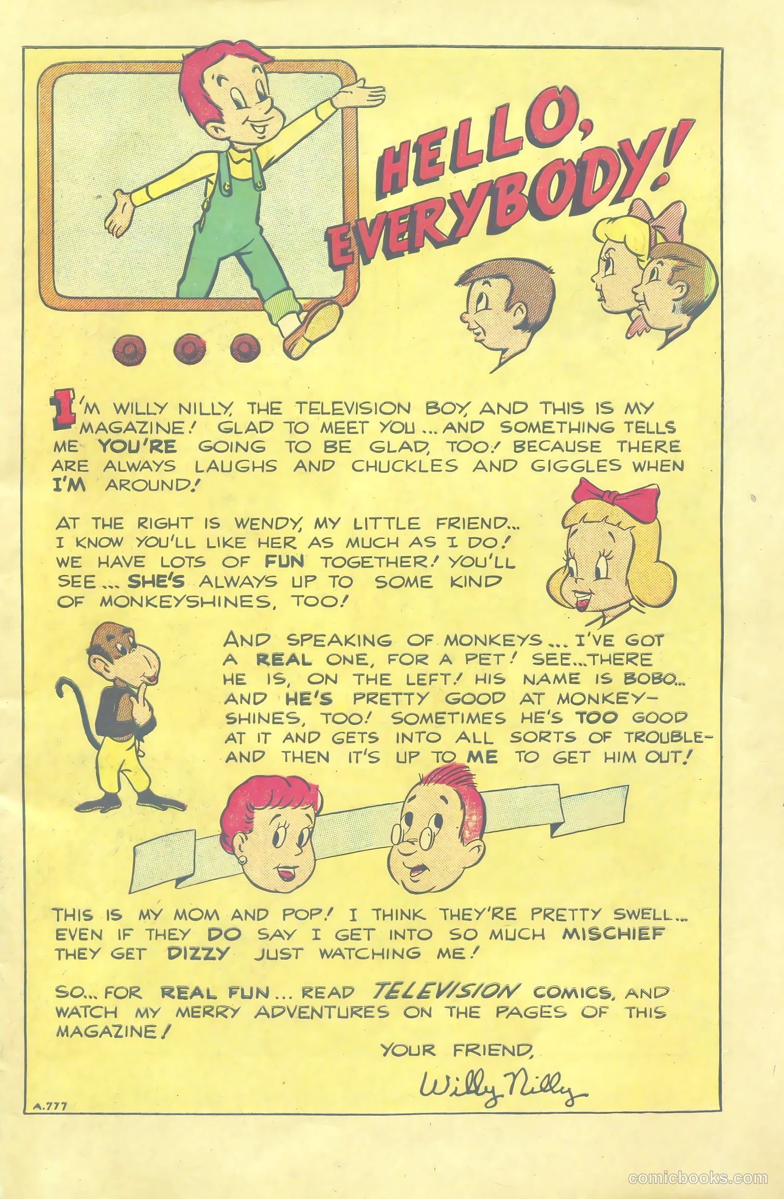 Television Comics #5 — page 3 of 36