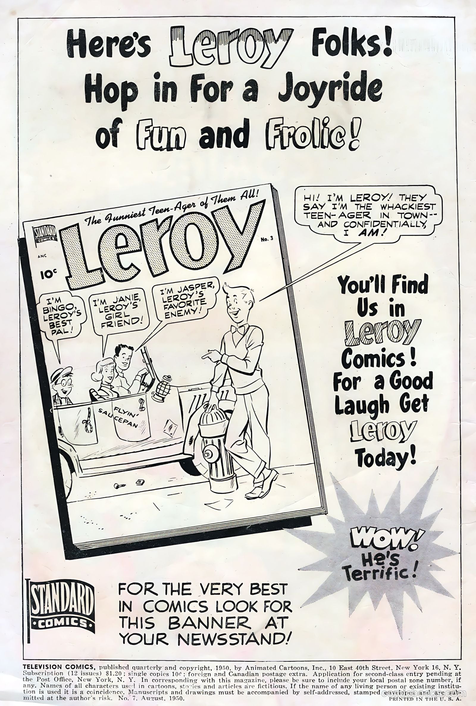 Television Comics #7 — page 2 of 36