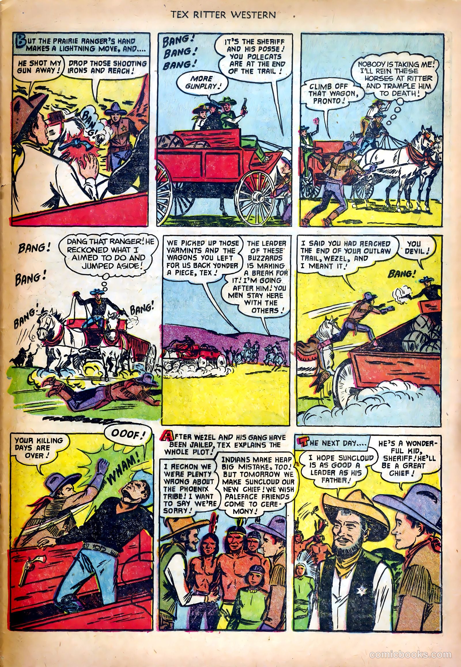 Tex Ritter Western #10 — page 33 of 36