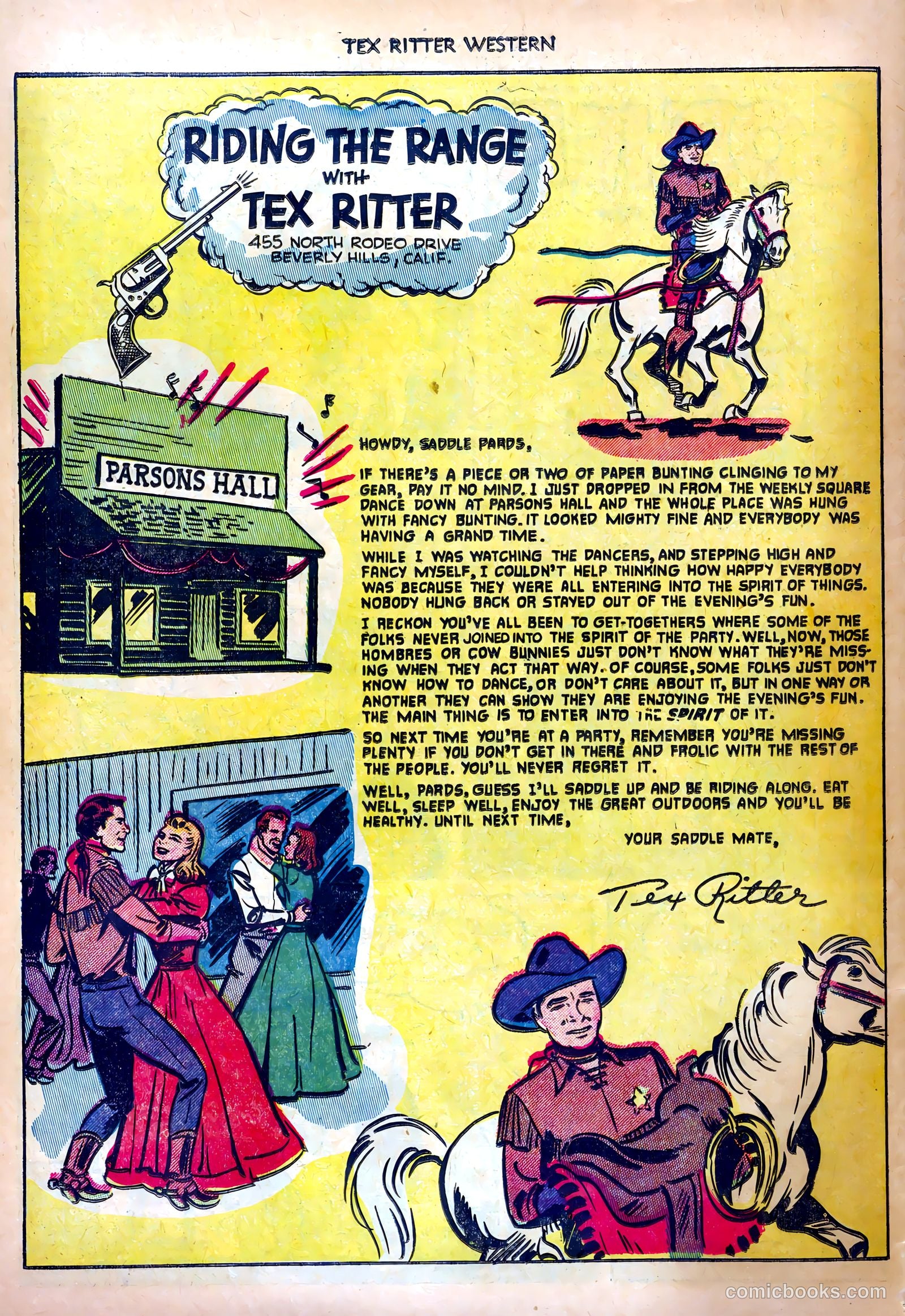 Tex Ritter Western #11 — page 34 of 36