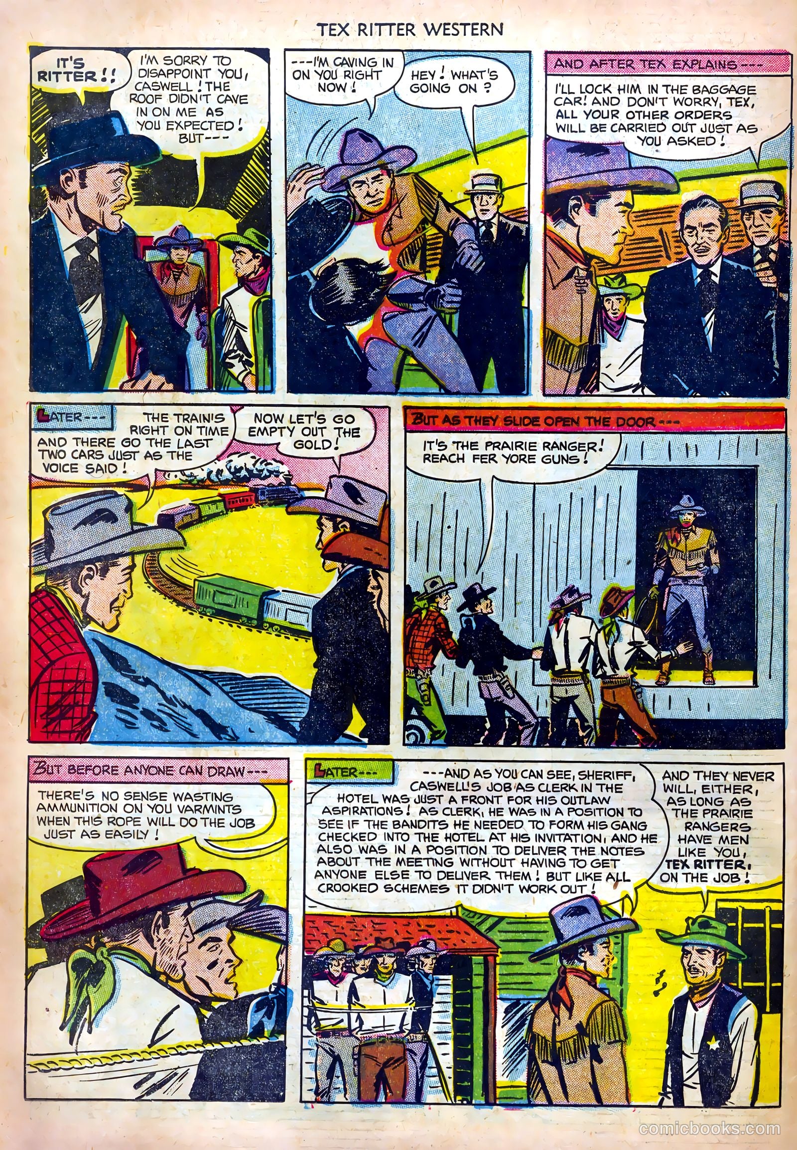 Tex Ritter Western #12 — page 34 of 36