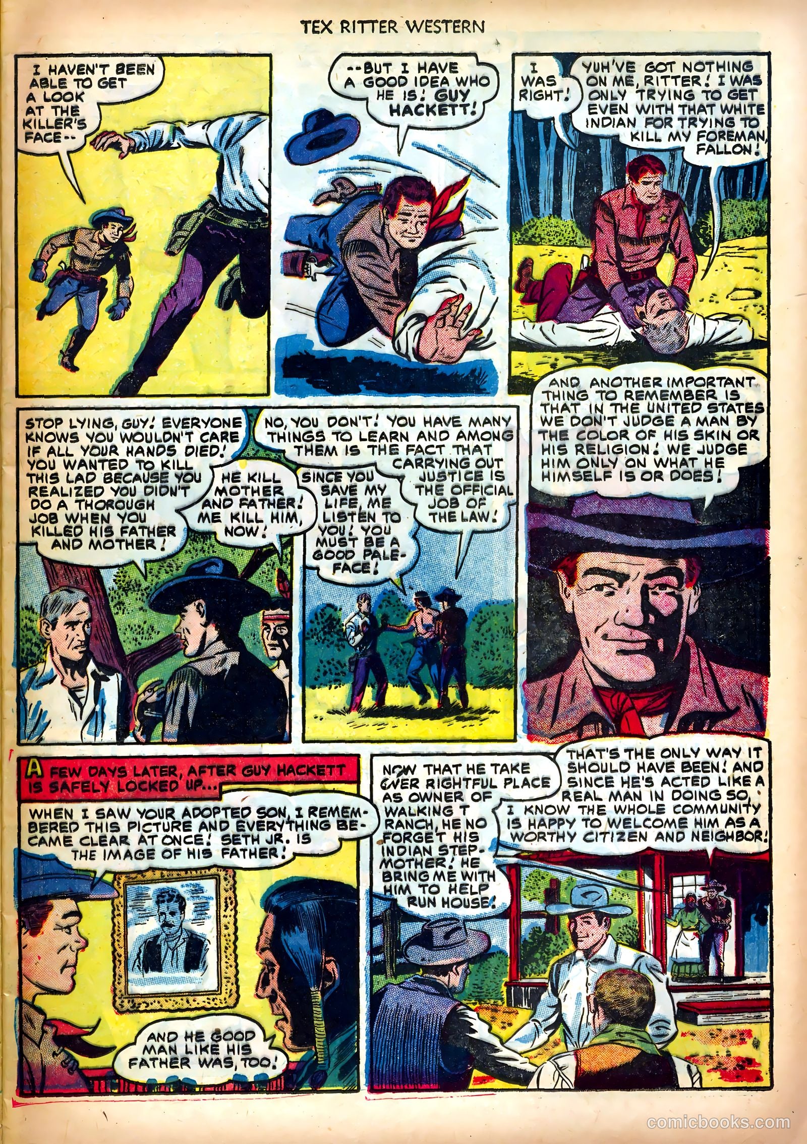Tex Ritter Western #13 — page 9 of 36