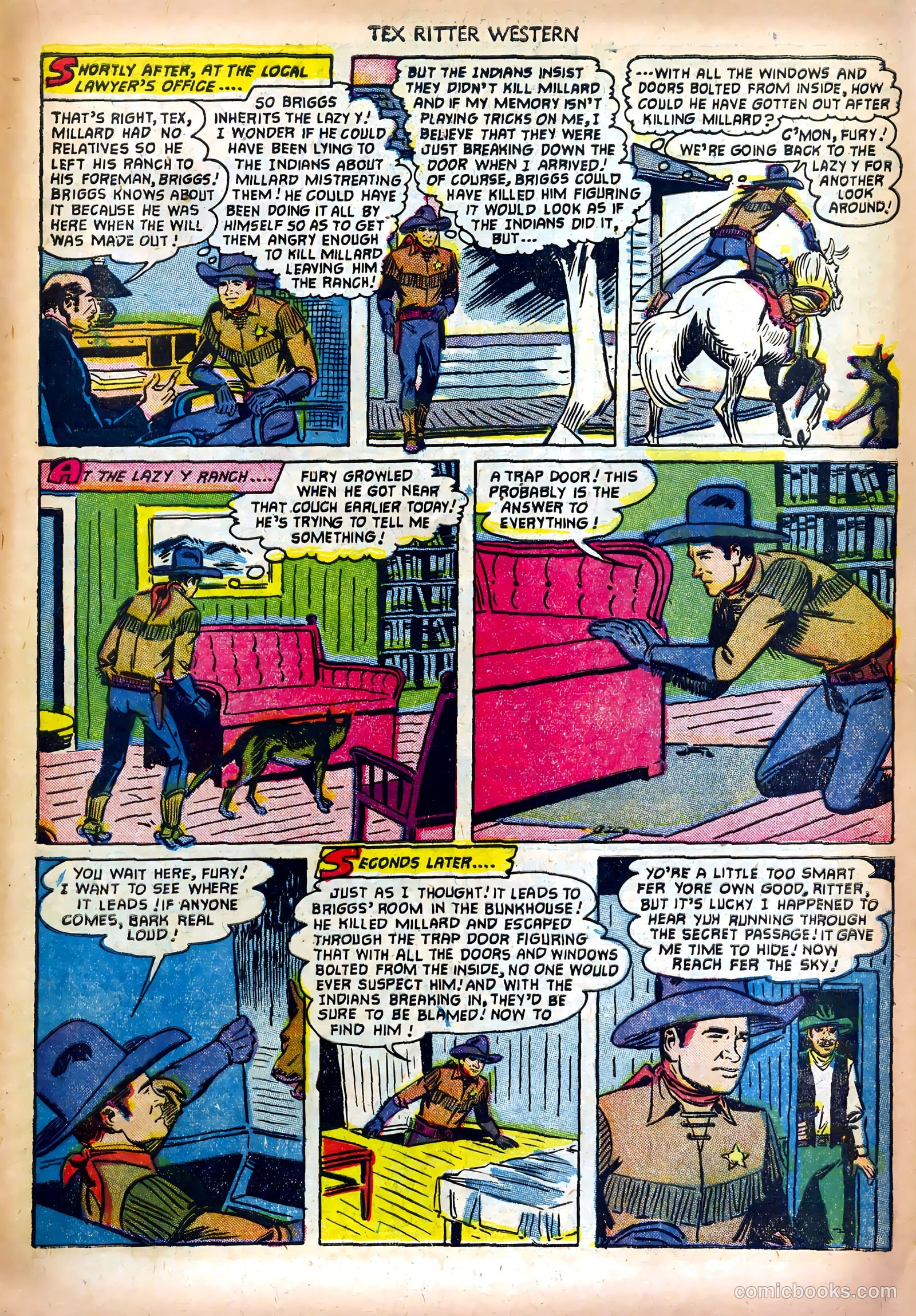 Tex Ritter Western #13 — page 23 of 36