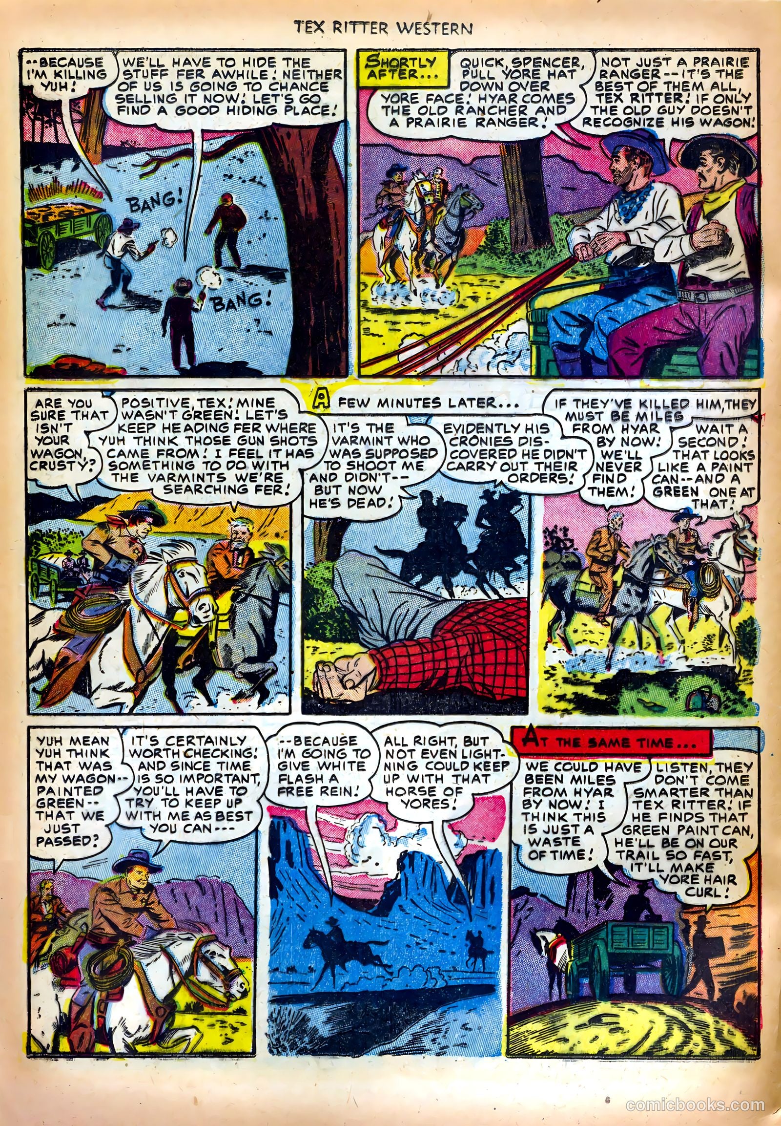 Tex Ritter Western #13 — page 32 of 36