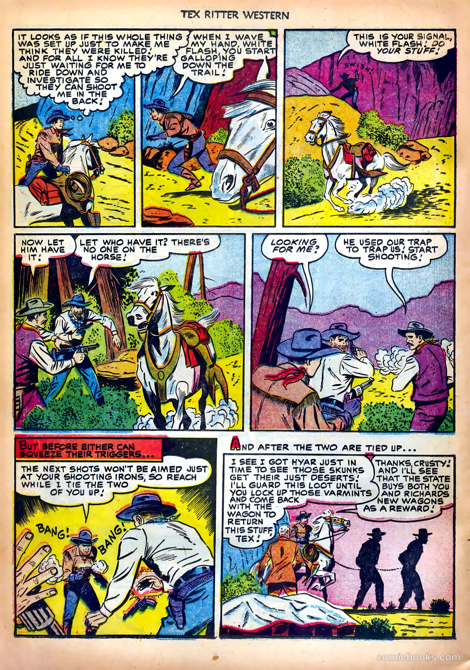 Tex Ritter Western #13 — page 34 of 36