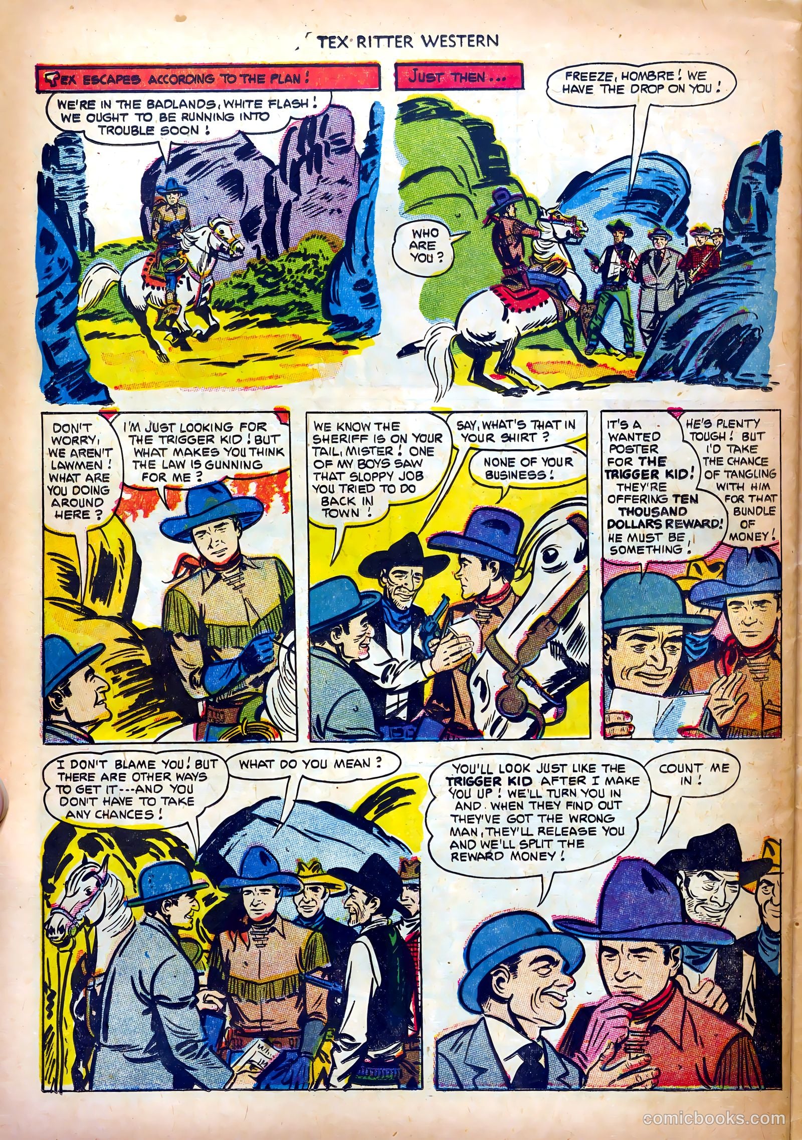 Tex Ritter Western #14 — page 32 of 36