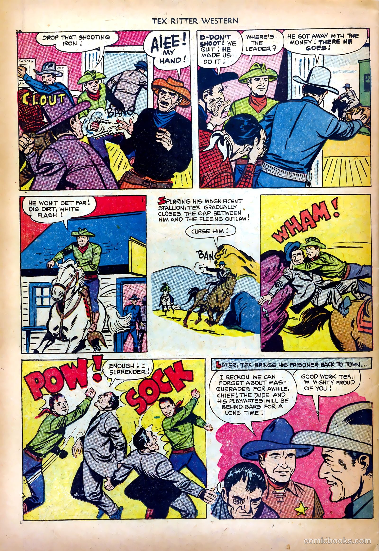 Tex Ritter Western #14 — page 34 of 36