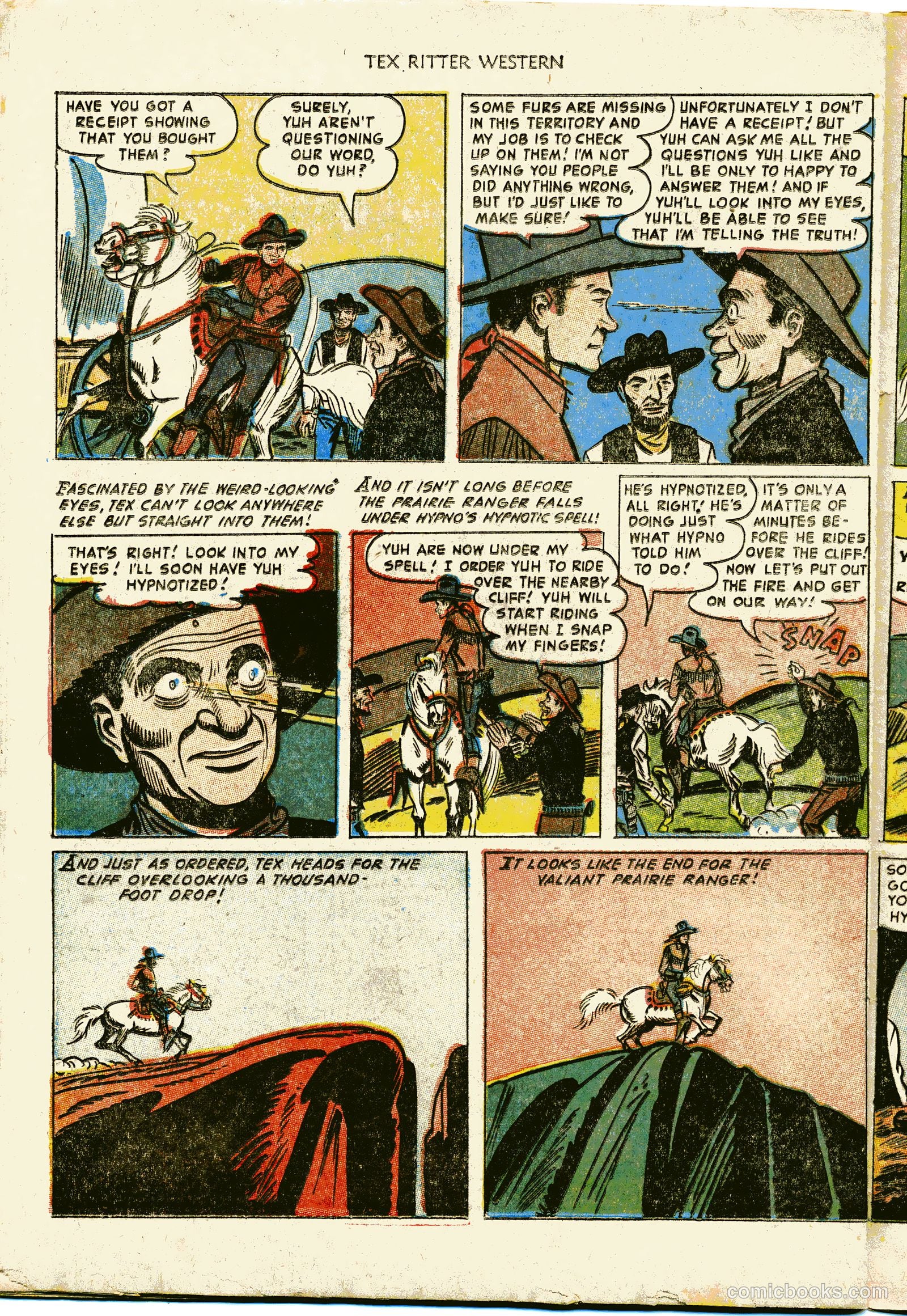 Tex Ritter Western #15 — page 32 of 36