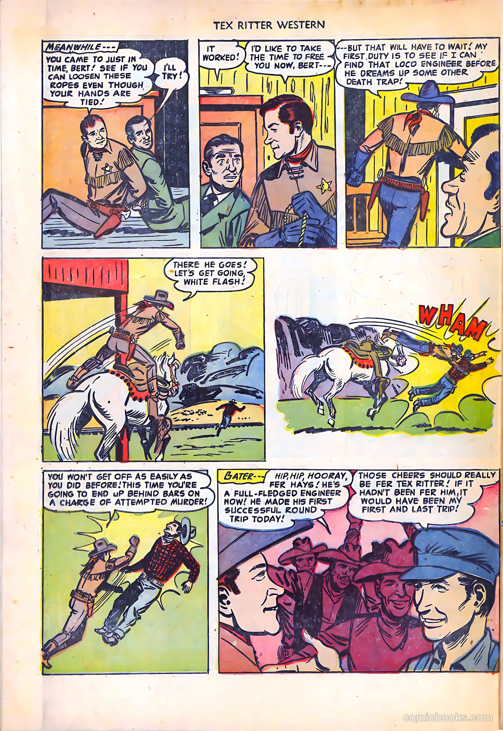 Tex Ritter Western #16 — page 34 of 36