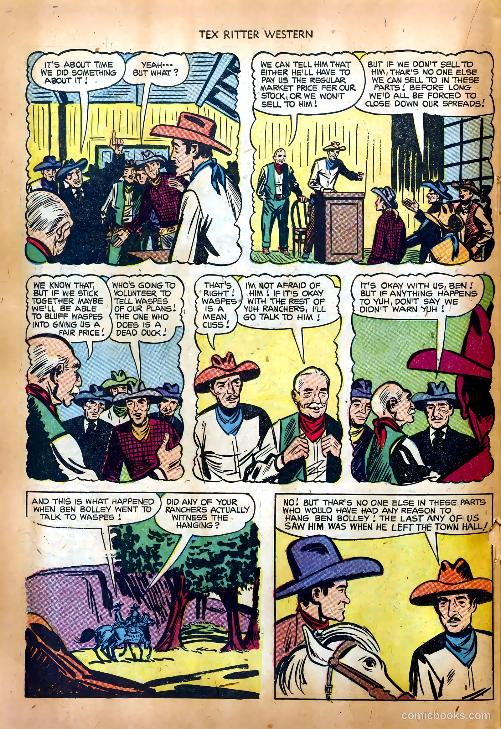 Tex Ritter Western #17 — page 22 of 36