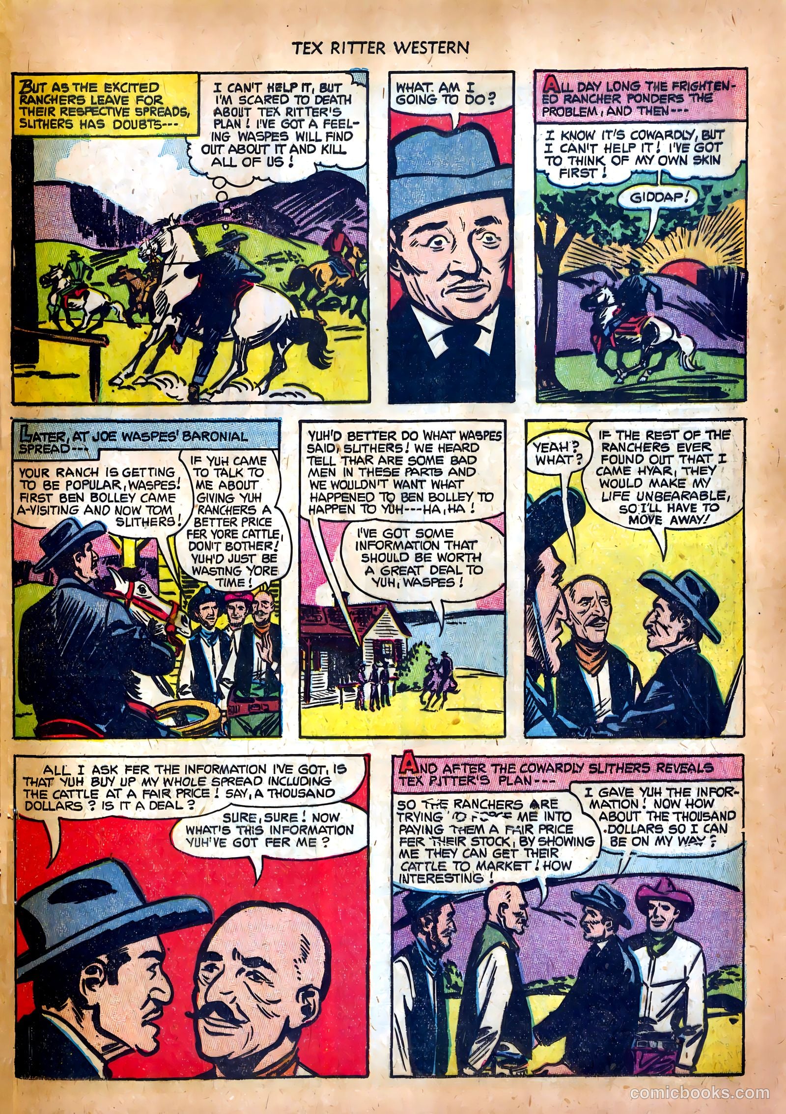 Tex Ritter Western #17 — page 25 of 36