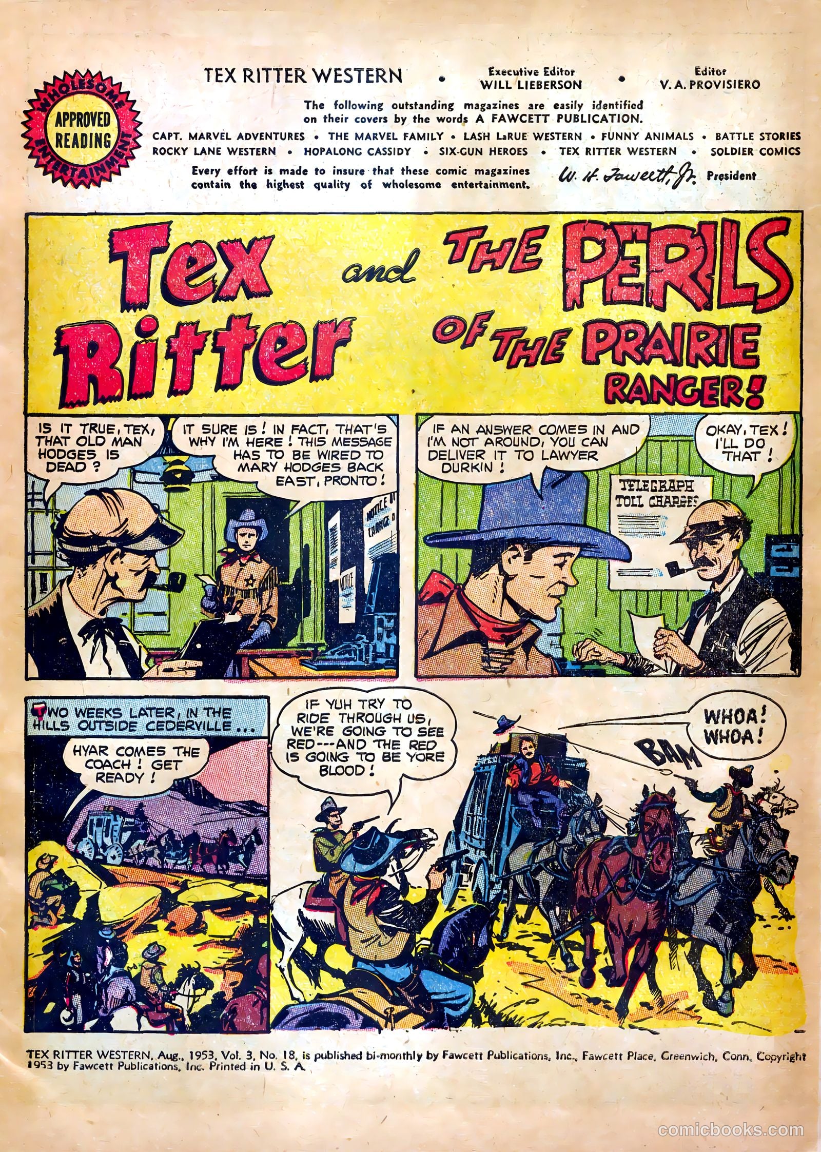 Tex Ritter Western #18 — page 3 of 36