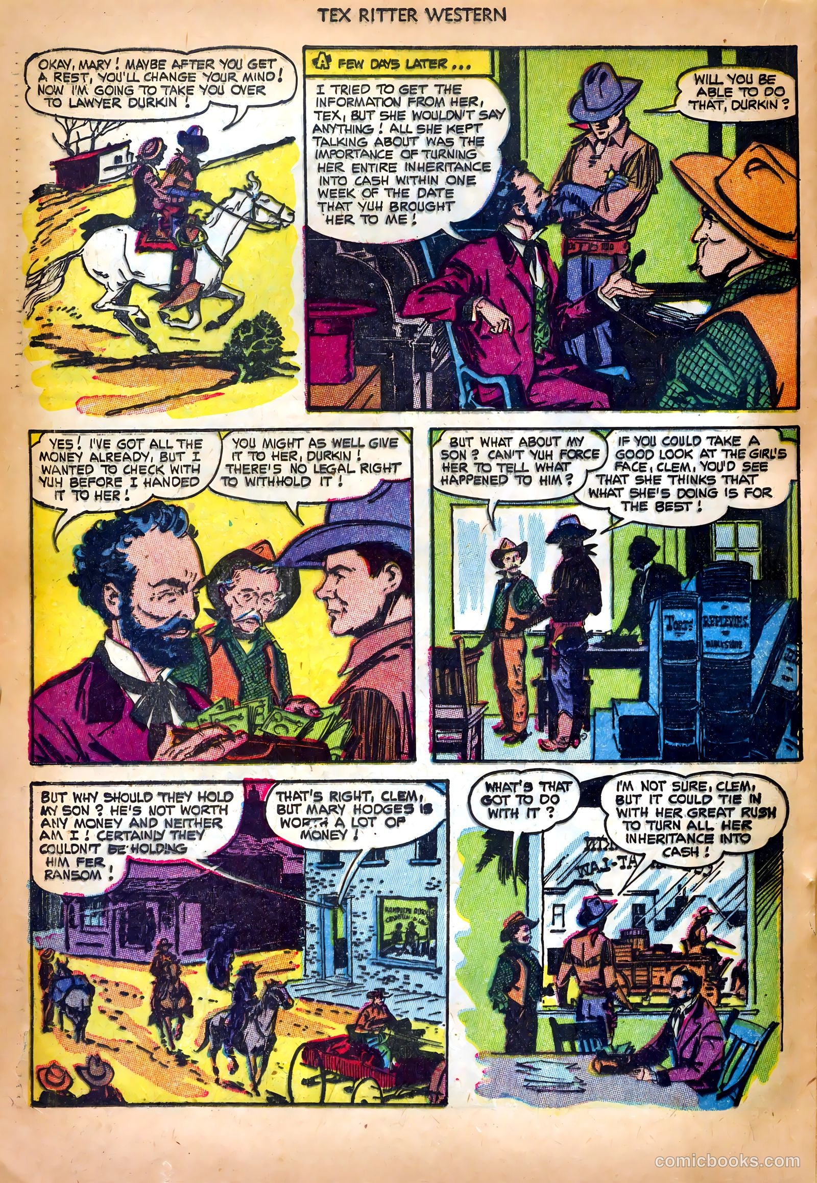 Tex Ritter Western #18 — page 20 of 36