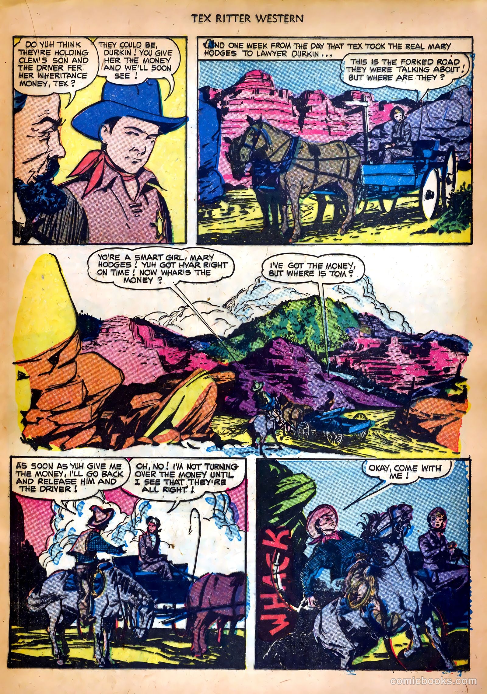 Tex Ritter Western #18 — page 21 of 36