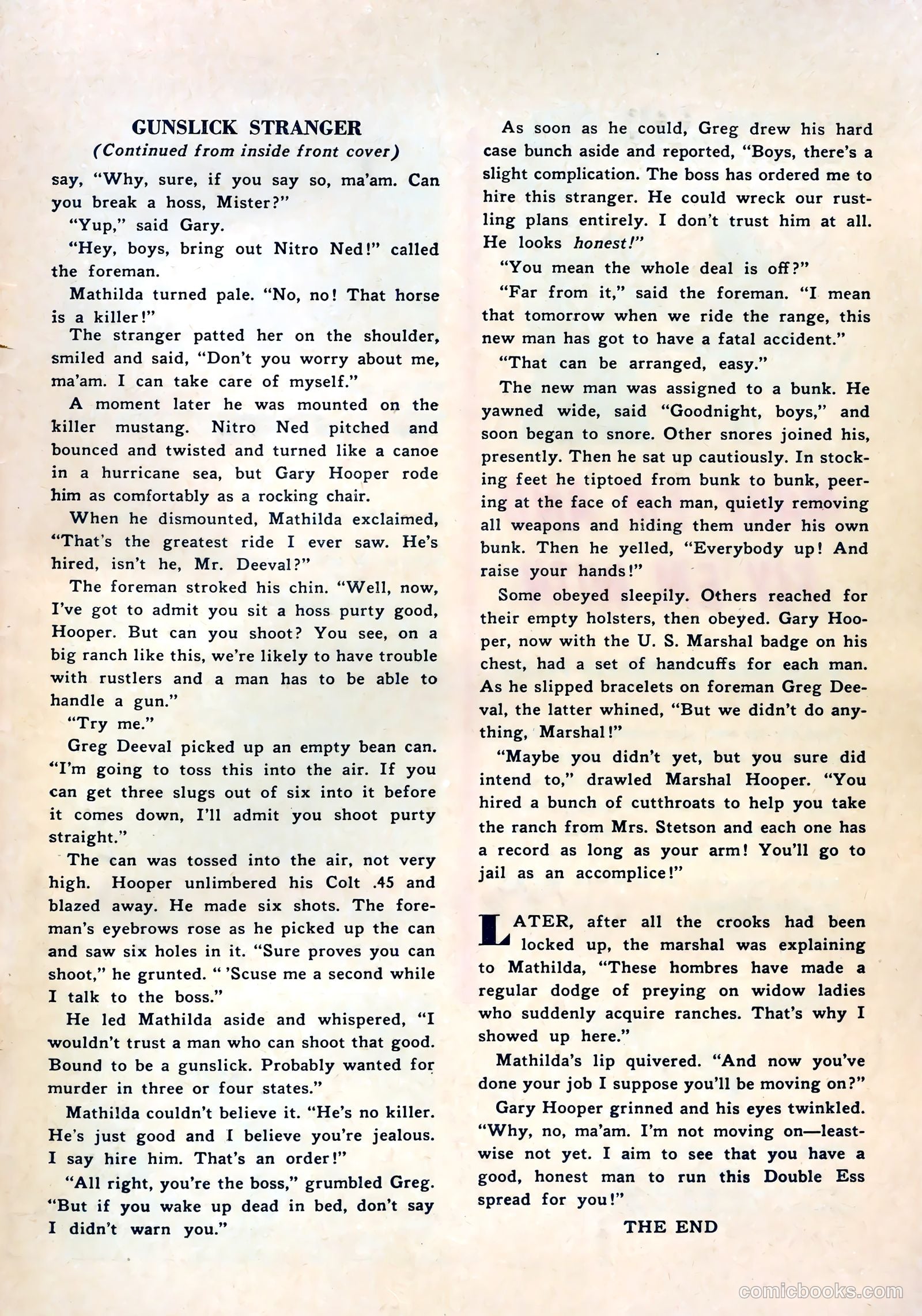 Tex Ritter Western #18 — page 35 of 36