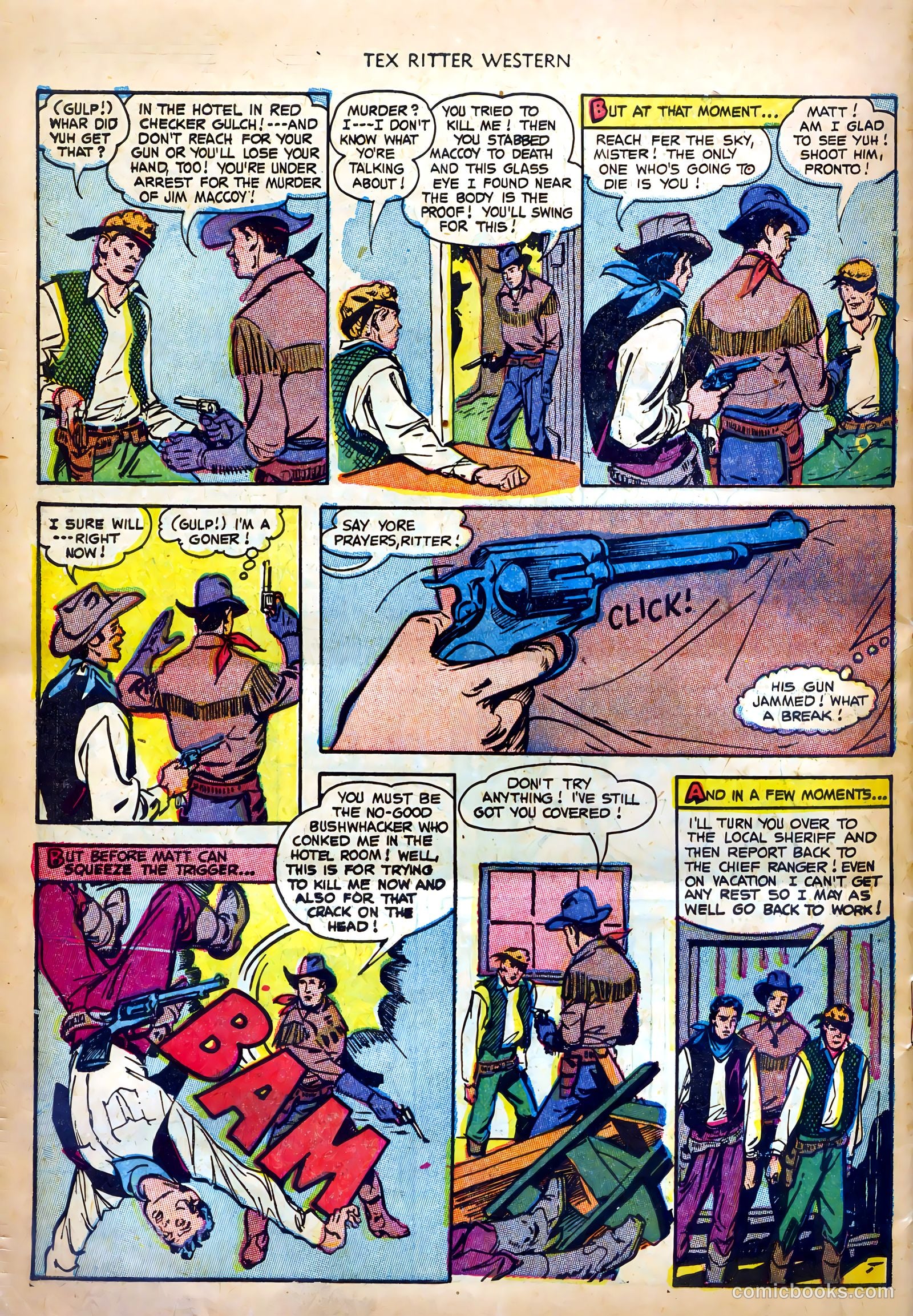 Tex Ritter Western #19 — page 34 of 36