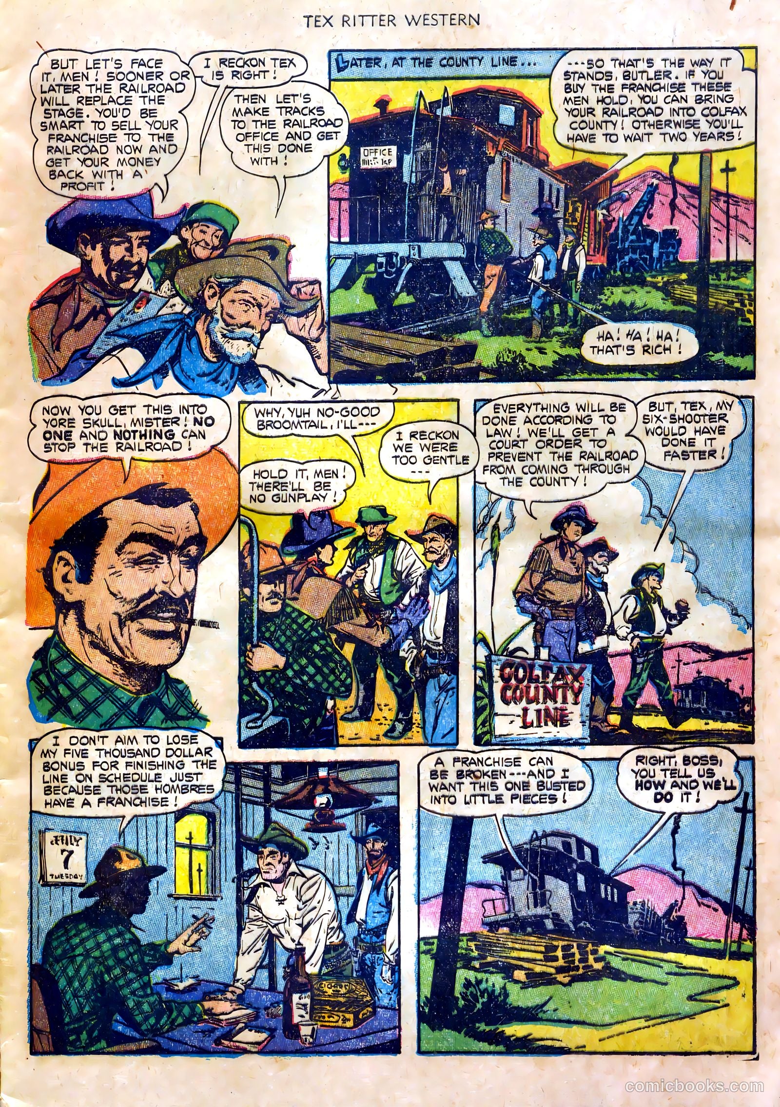 Tex Ritter Western #20 — page 5 of 36