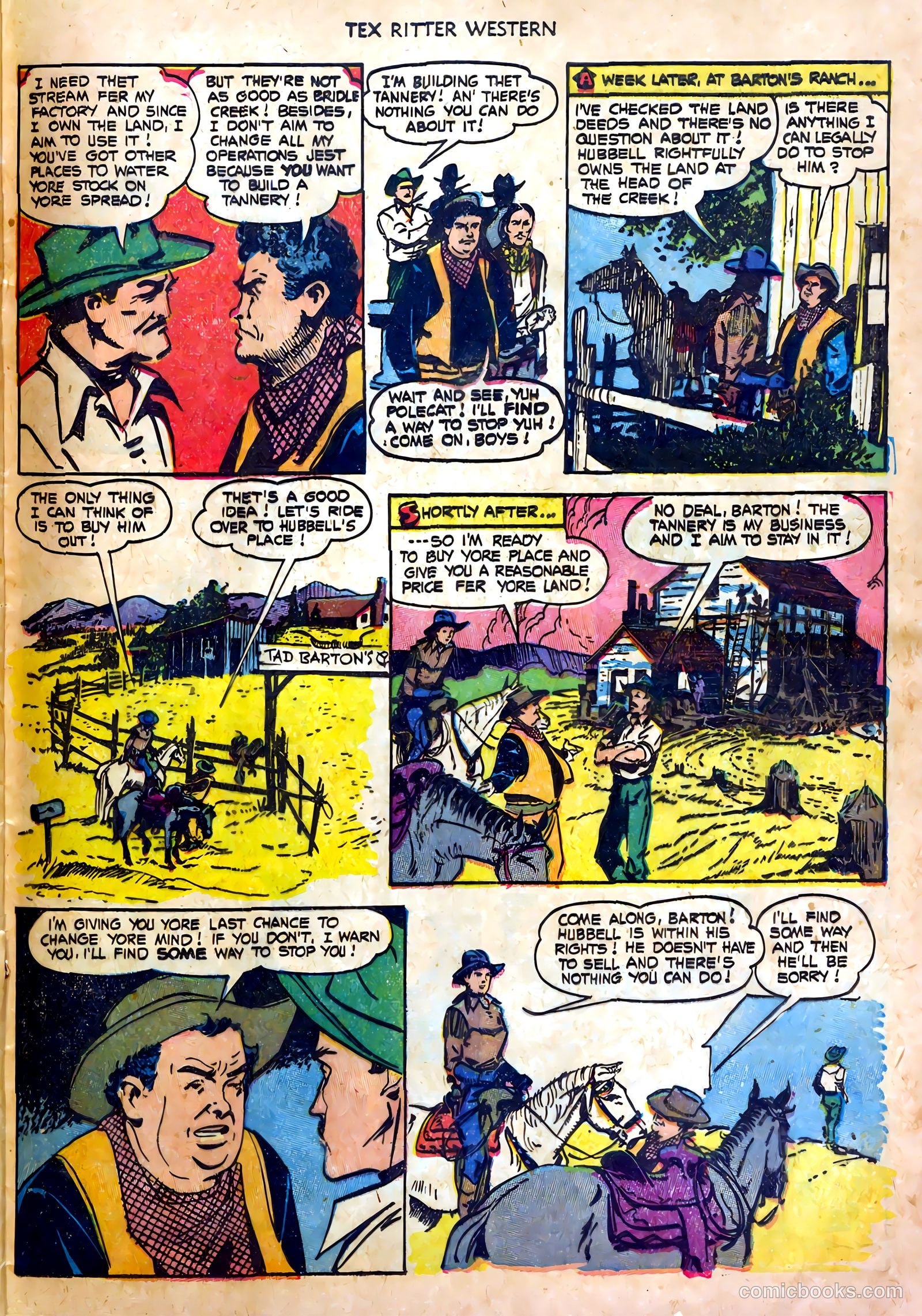 Tex Ritter Western #20 — page 25 of 36